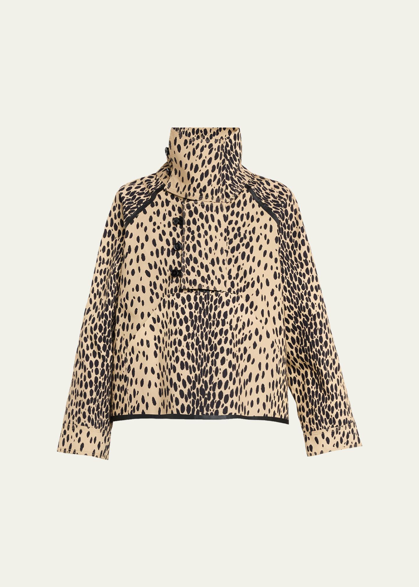 NACKIYE Spotted Cotton Fisherman Coat - Bergdorf Goodman