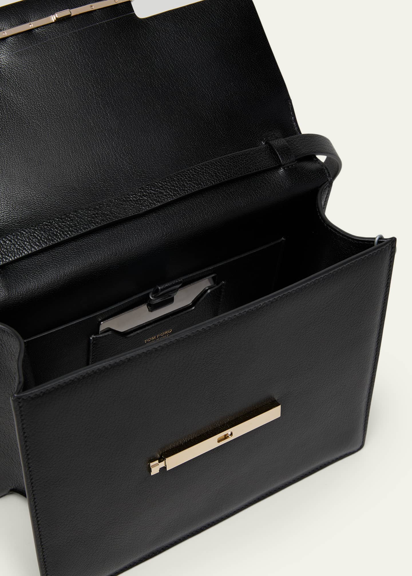 TOM FORD Aube Small Leather Top-Handle Bag - Bergdorf Goodman