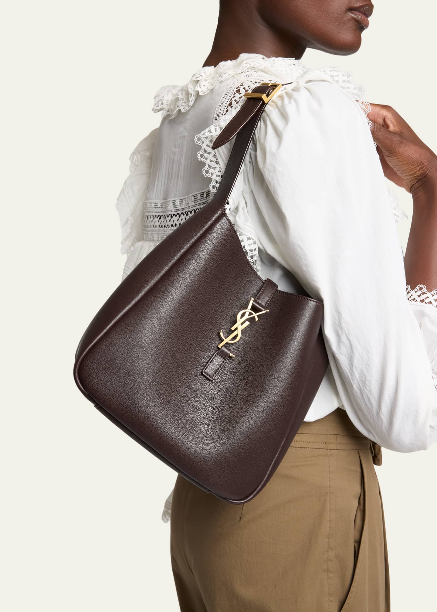 Saint Laurent Le 5 A 7 Small YSL Leather Shoulder Bag - Bergdorf