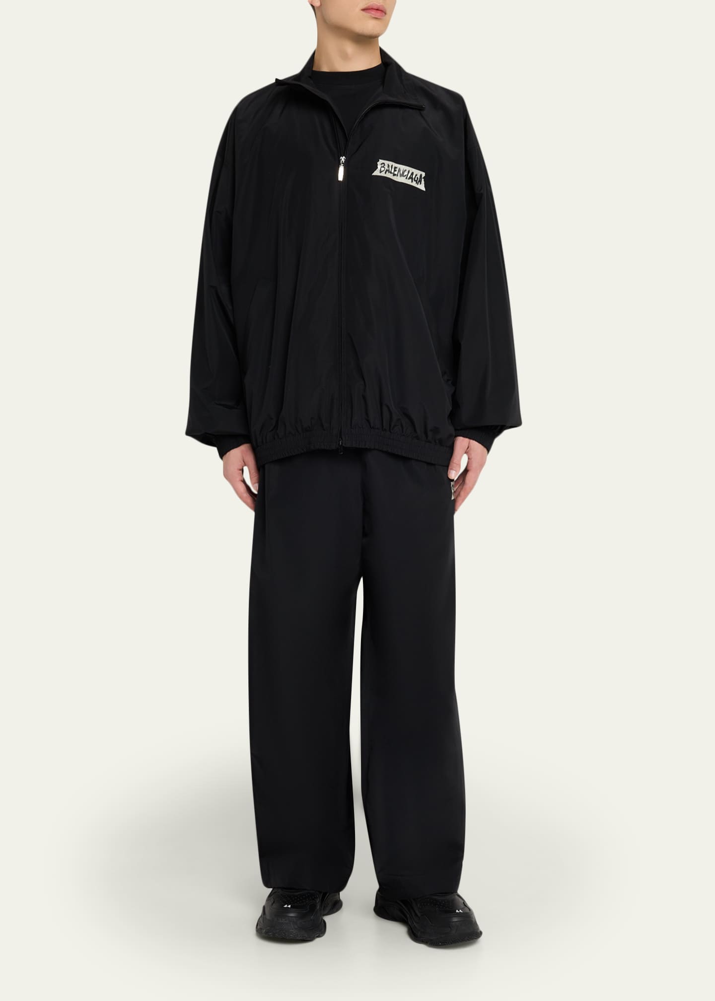 Balenciaga Men's Masking Tape Track Jacket - Bergdorf Goodman