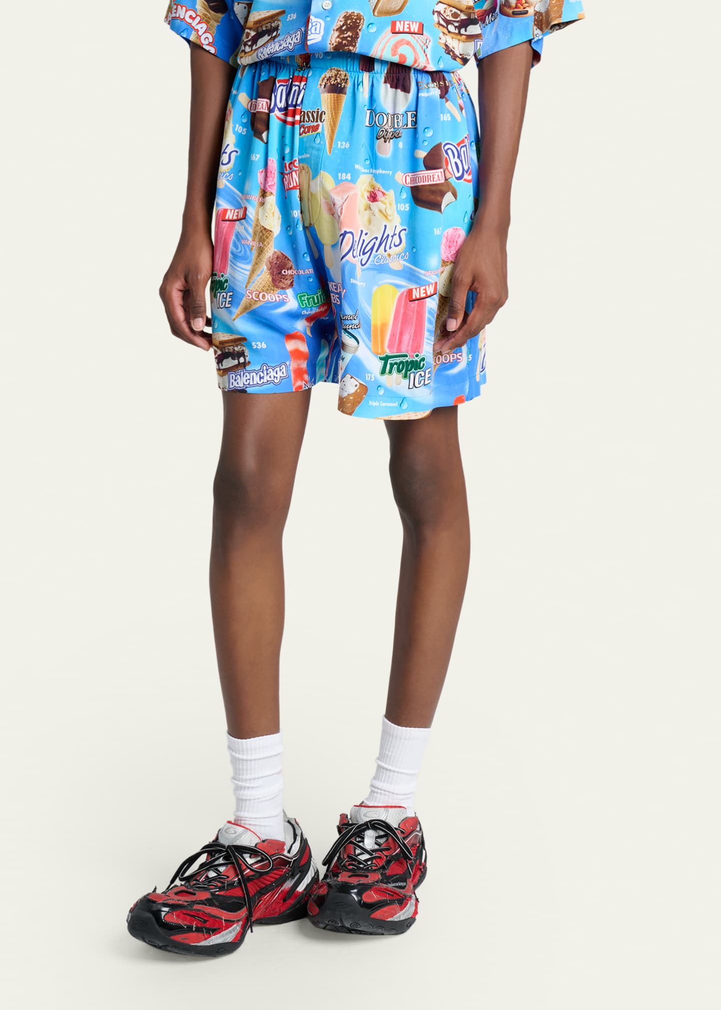 Balenciaga Men's Sweet Treat Pajama Shorts - Bergdorf Goodman