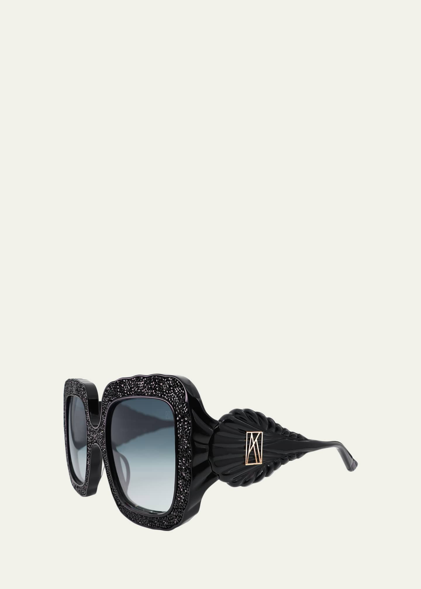 Anna-Karin Karlsson Shades of Shelly Crystal Square Sunglasses