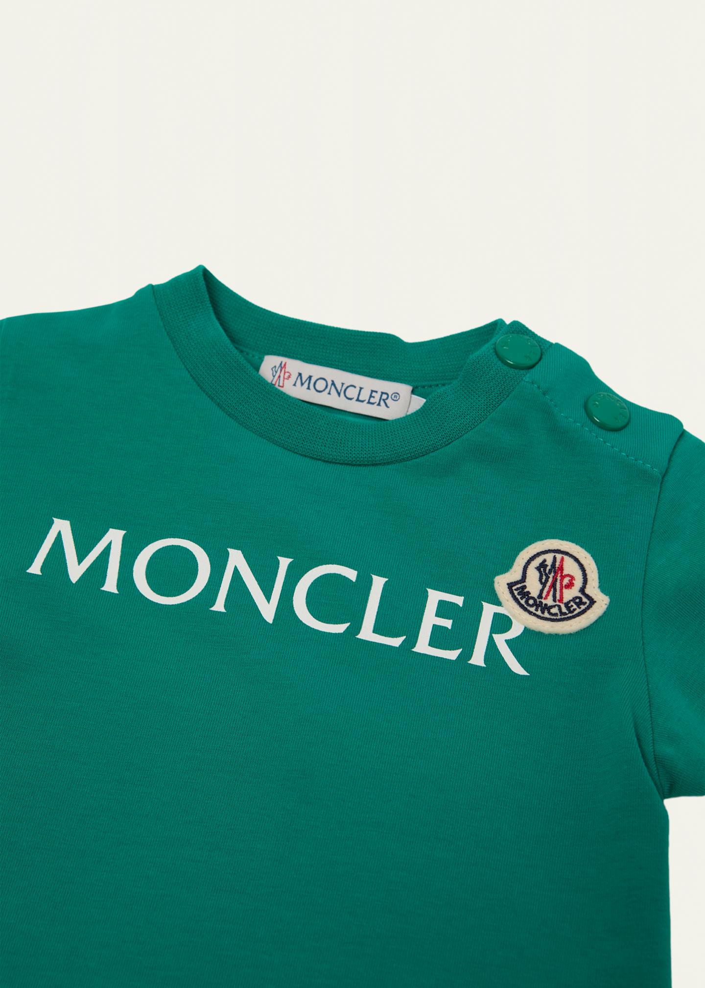 Moncler Boy's Logo Short-Sleeved T-Shirt, Size 3M-3 - Bergdorf Goodman