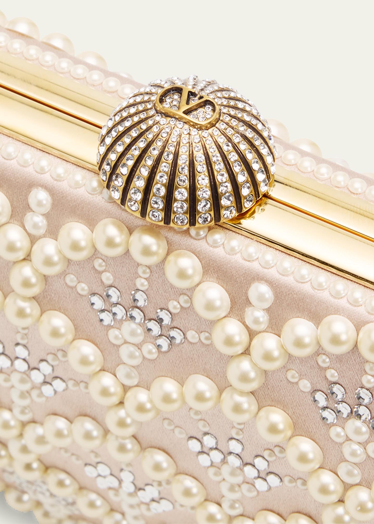 valentino garavani クッション（6個セット） Valentino Garavani Carry Secrets Rhinestone & Pearly Stud Satin
