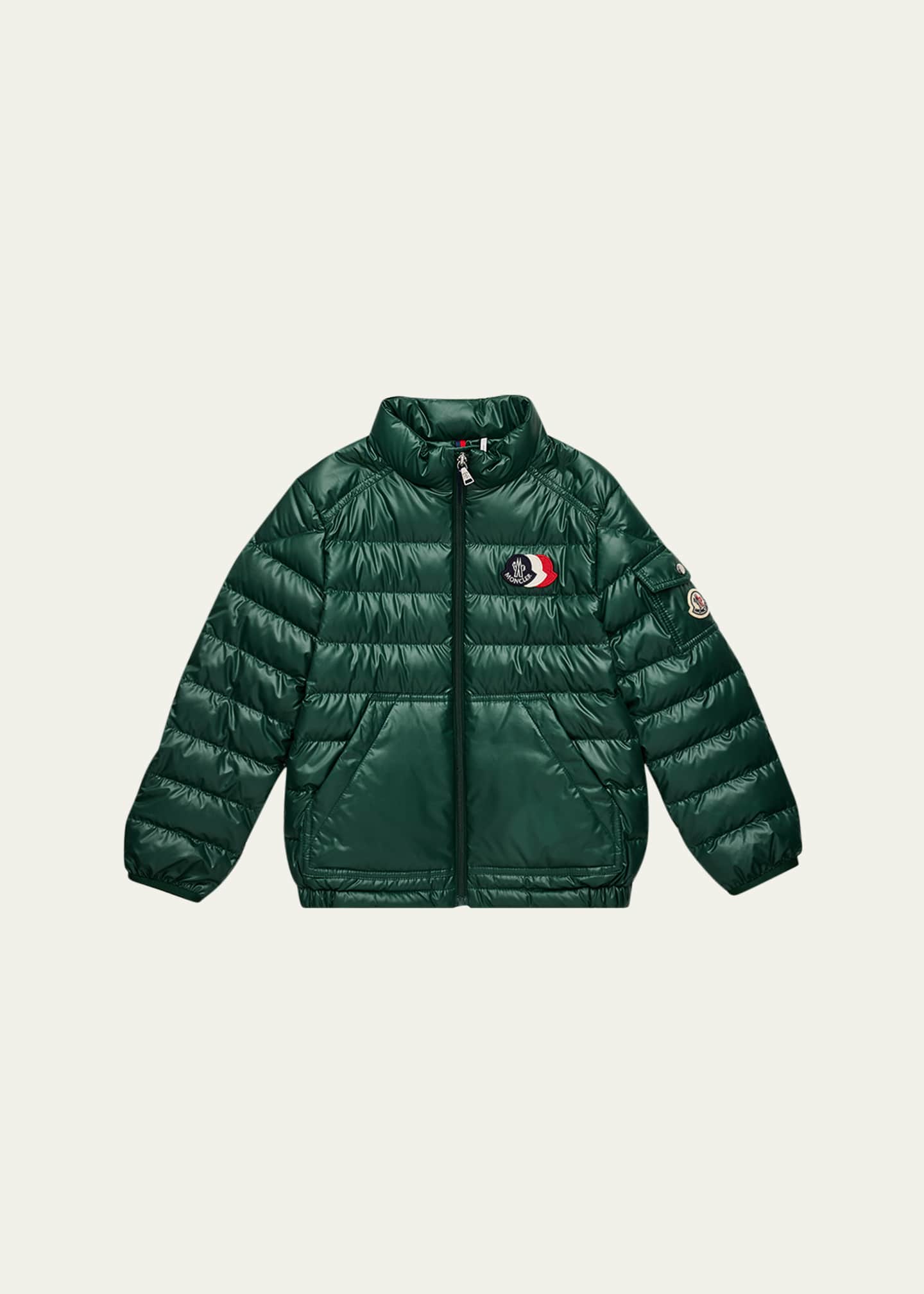 Moncler Boy's Bengi Down Jacket, Size 8-10 - Bergdorf Goodman
