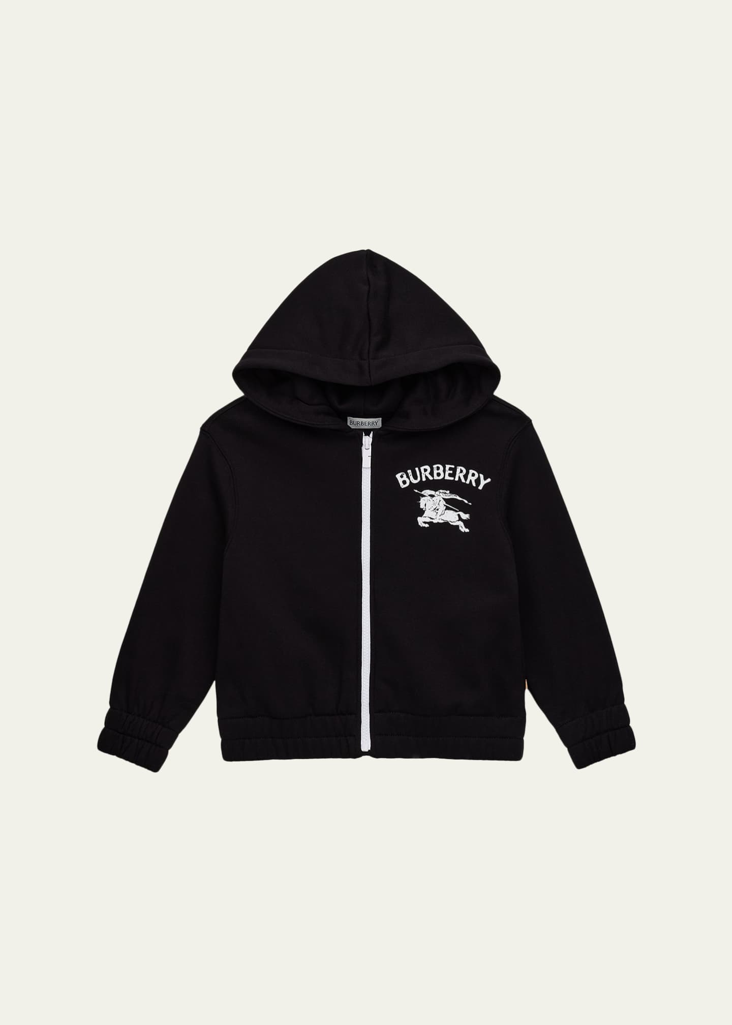 Burberry Boy's Clyde EKD Cotton Zip Hoodie, Size 4-14 - Bergdorf