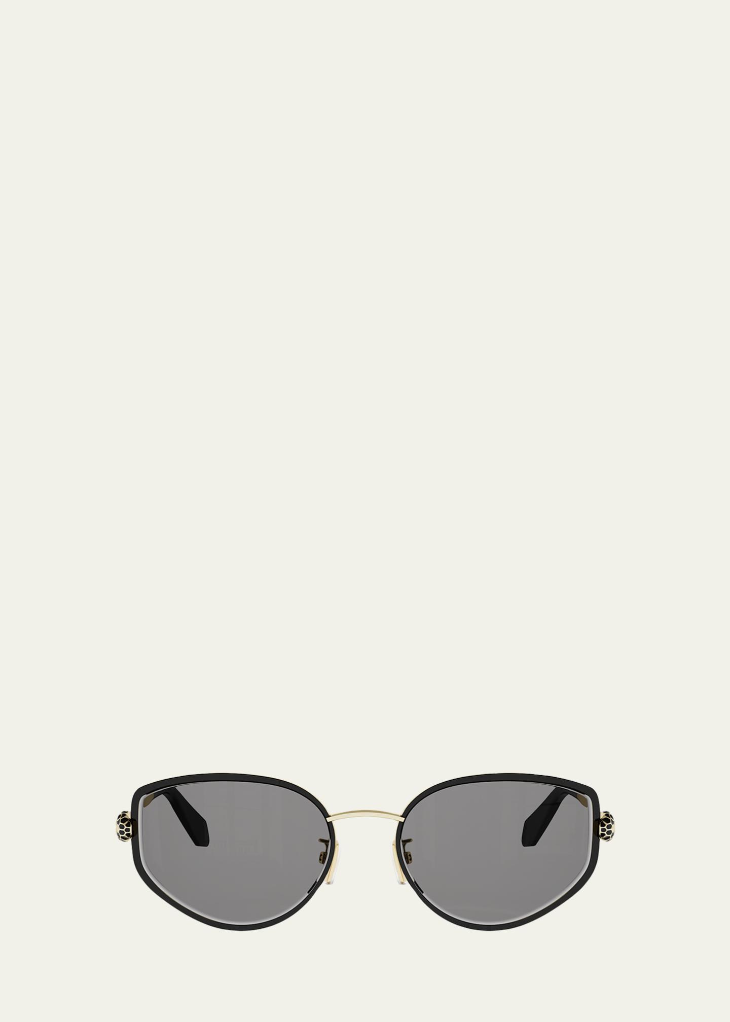 BVLGARI Serpenti Forever 55mm Oval Sunglasses - Bergdorf Goodman