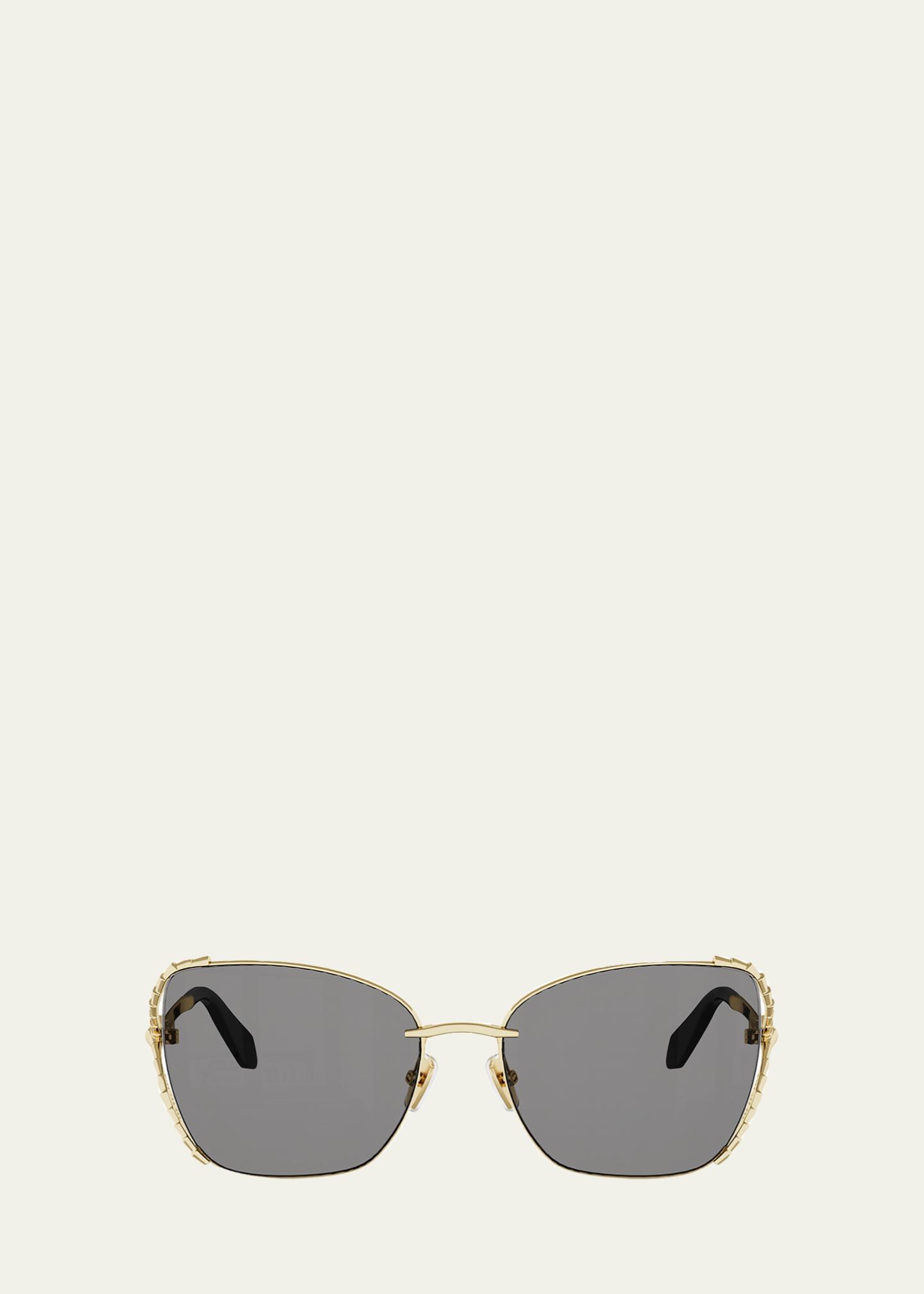 BVLGARI Serpenti Viper 56mm Butterfly Sunglasses - Bergdorf Goodman