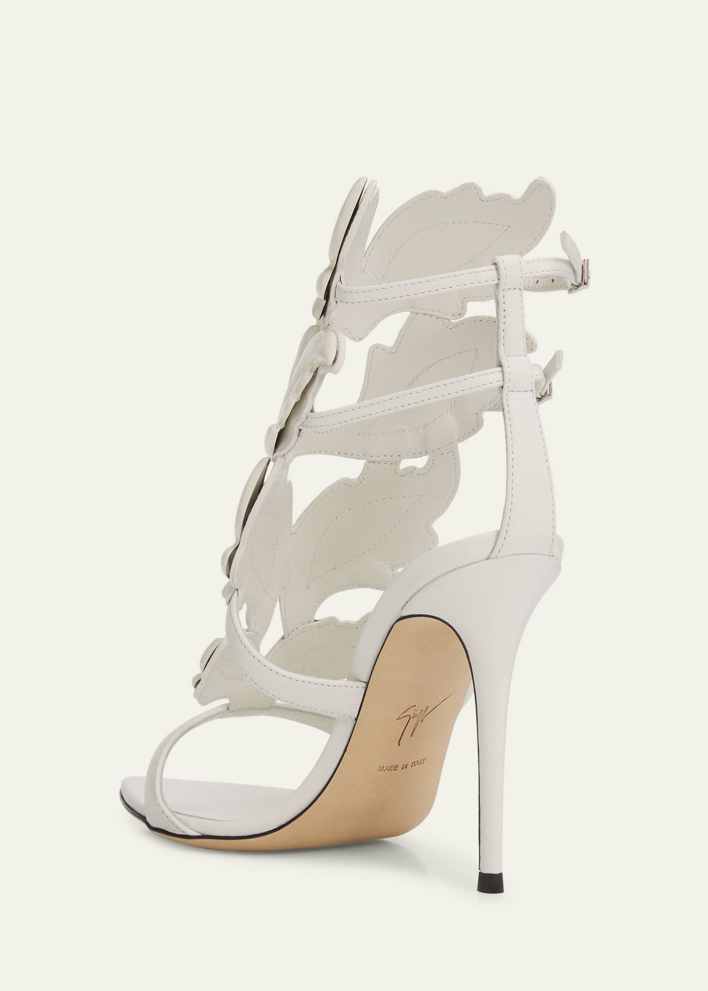 Giuseppe Zanotti 105mm New Cruel Leather Sandals - Bergdorf Goodman