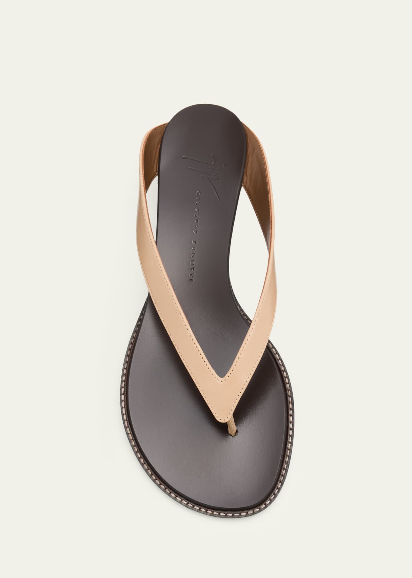 Giuseppe Zanotti 25mm Amelia Leather Thong Sandals - Bergdorf Goodman
