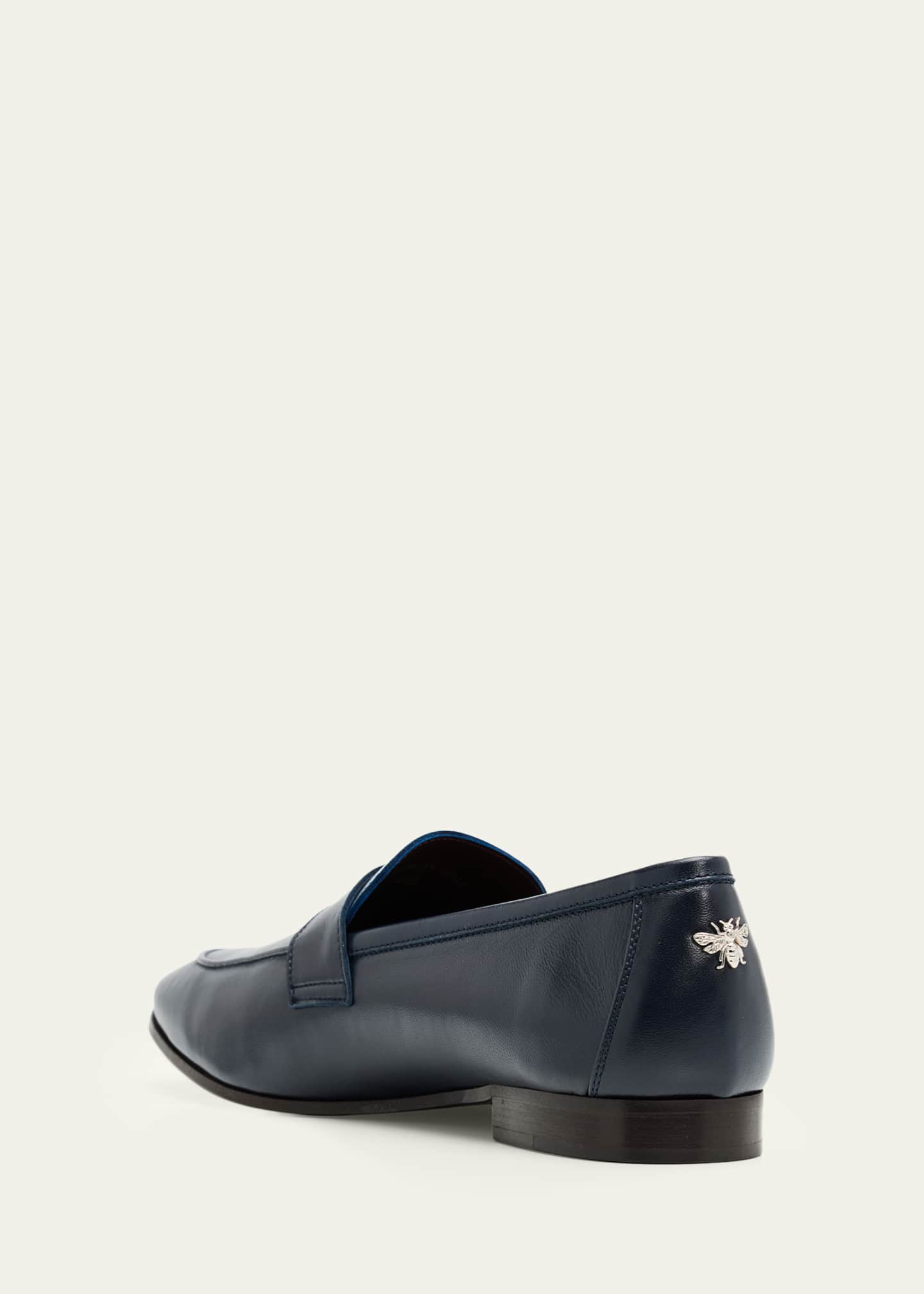 Bougeotte Leather Penny Loafers - Bergdorf Goodman