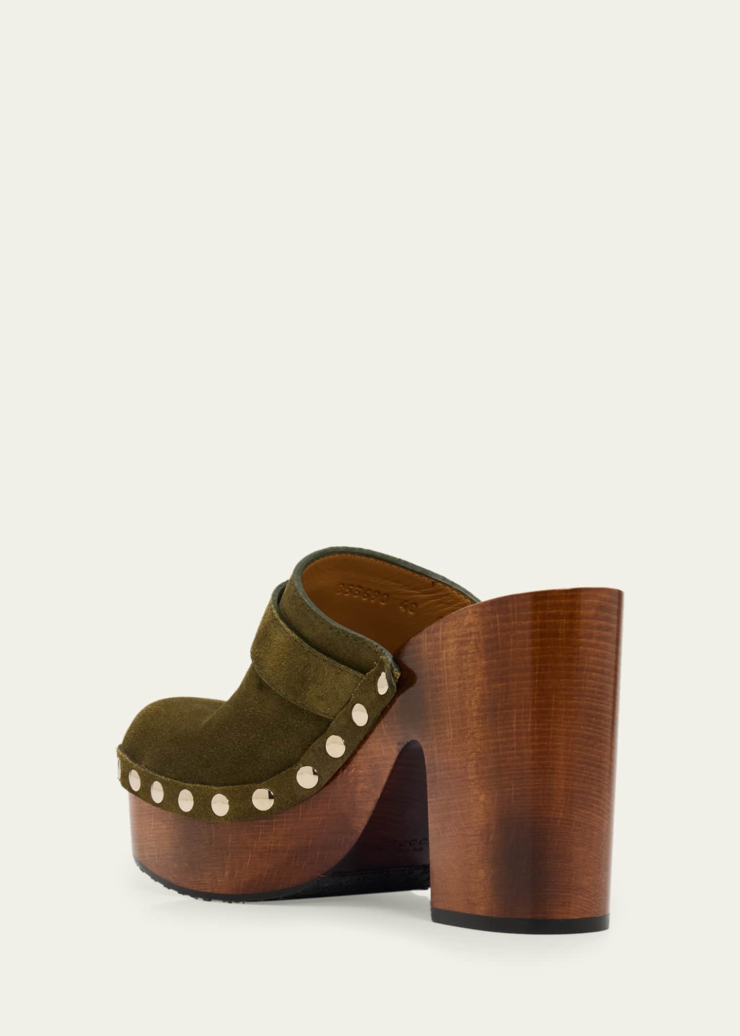 Gucci Marmont GG Suede Platform Clogs - Bergdorf Goodman