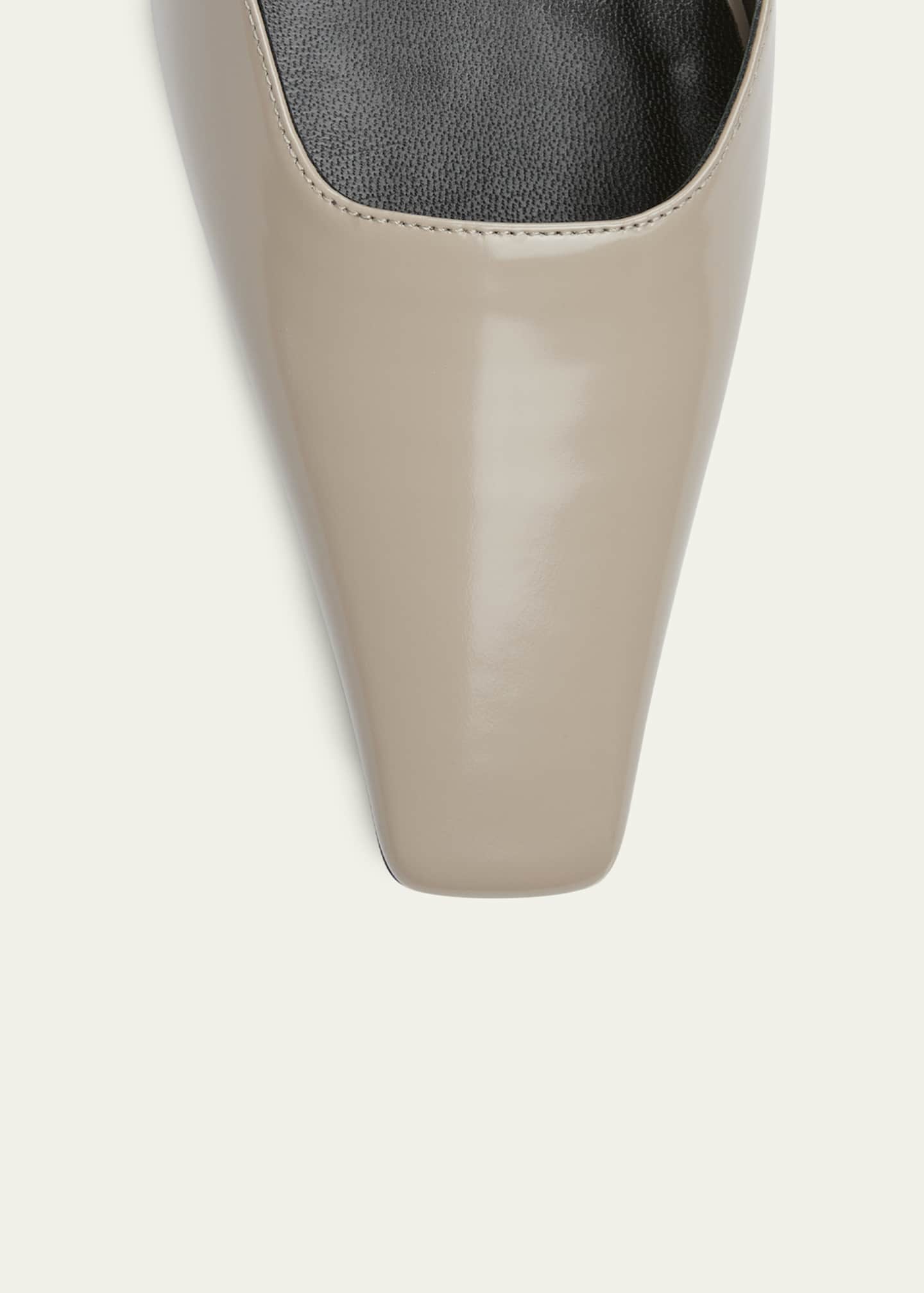 GUCCI ベージュ オープントゥ ミュール Gucci 55mm Regent Leather Mules - Bergdorf Goodman