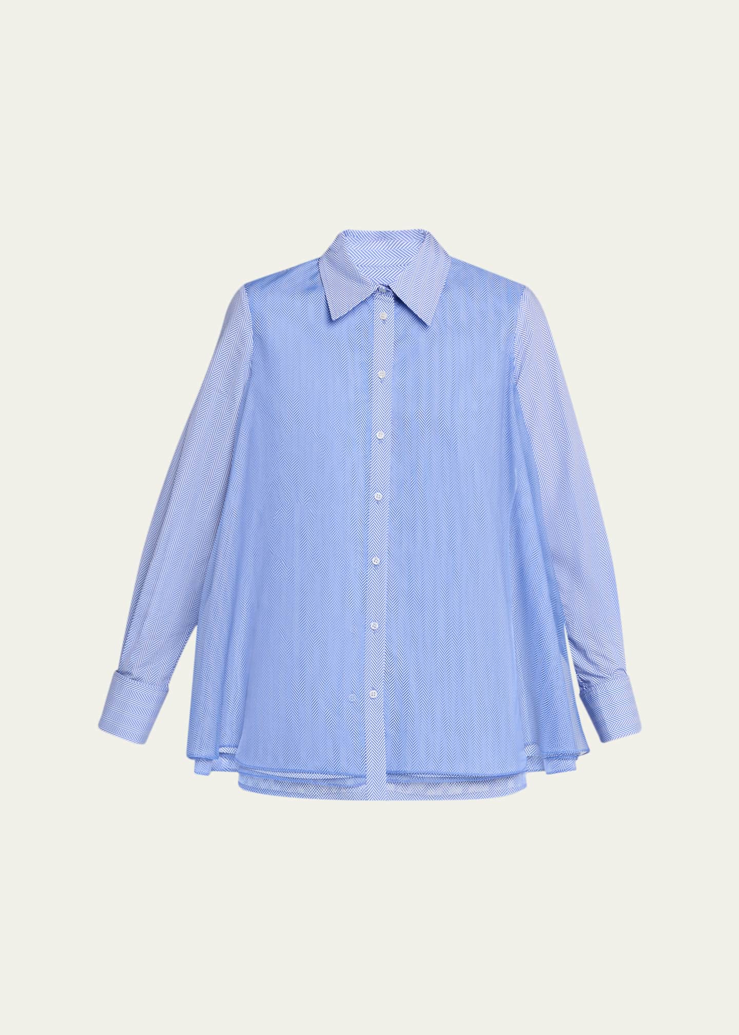layered dress shirt HOMMEGIRLS Long Sleeve Layered Shirt in Black Stripe