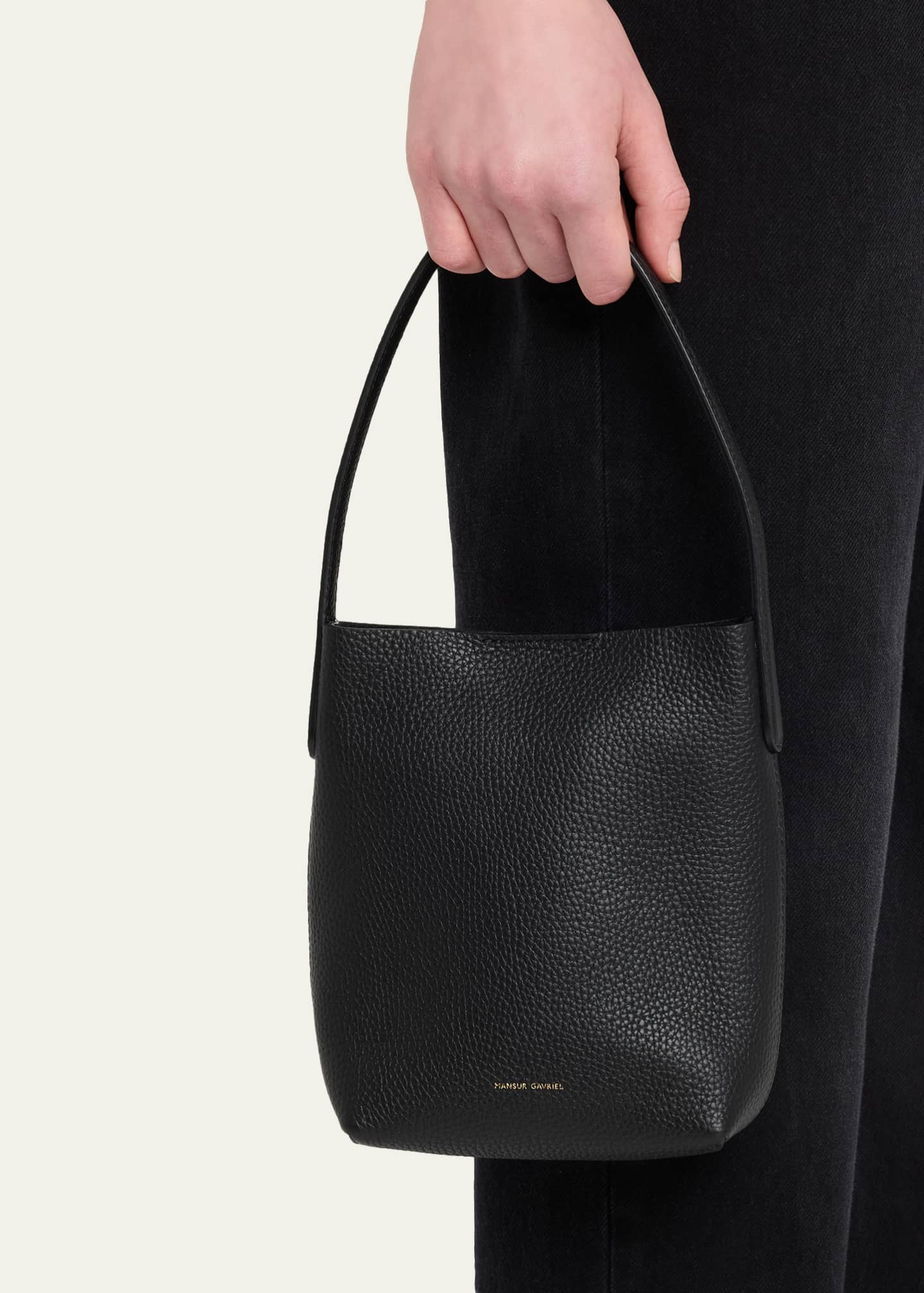 Mansur Gavriel Mini Everyday Cabas Leather Top-Handle Bag