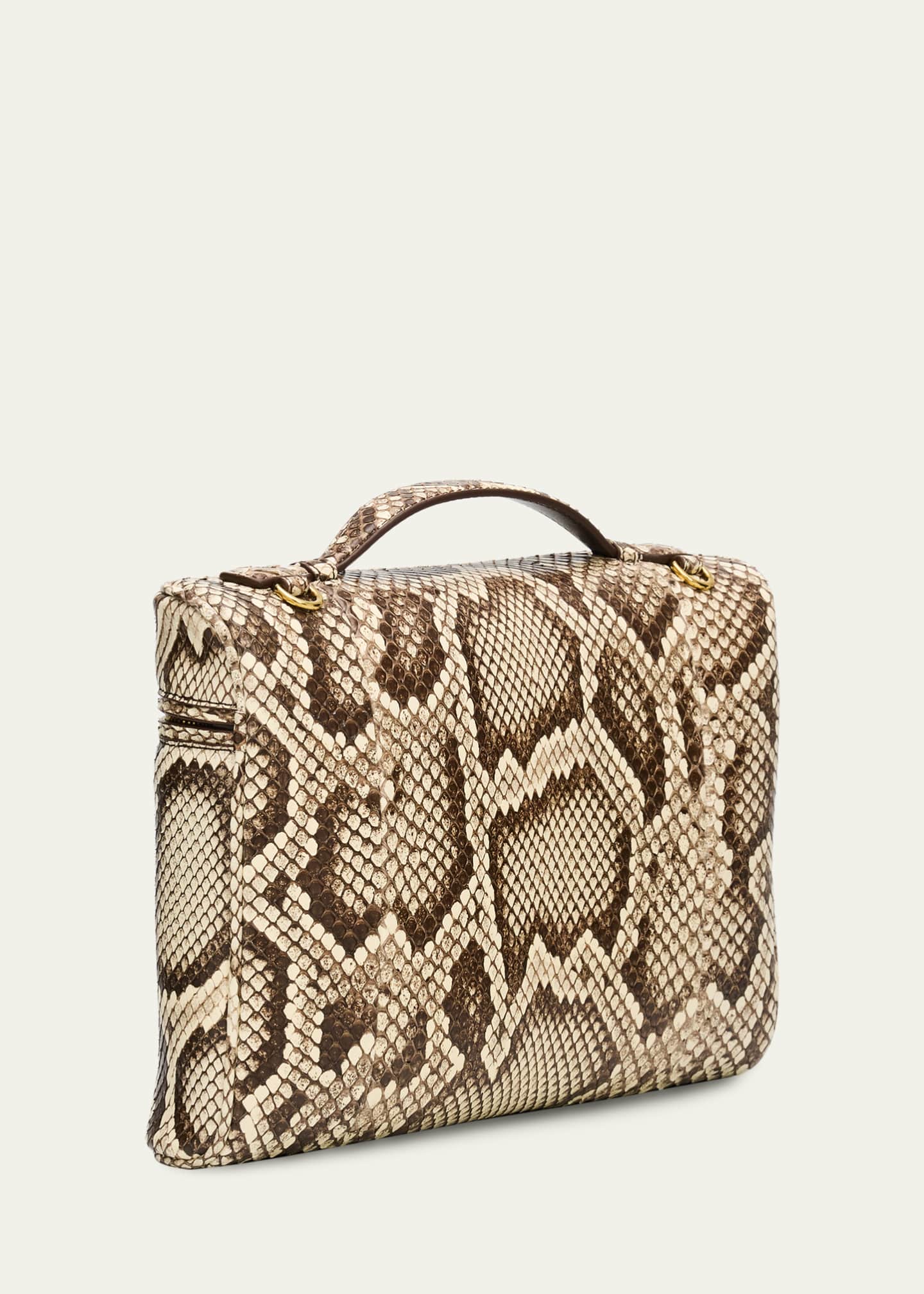 Bottega Veneta Bang Bang Python Top-Handle Bag - Bergdorf Goodman