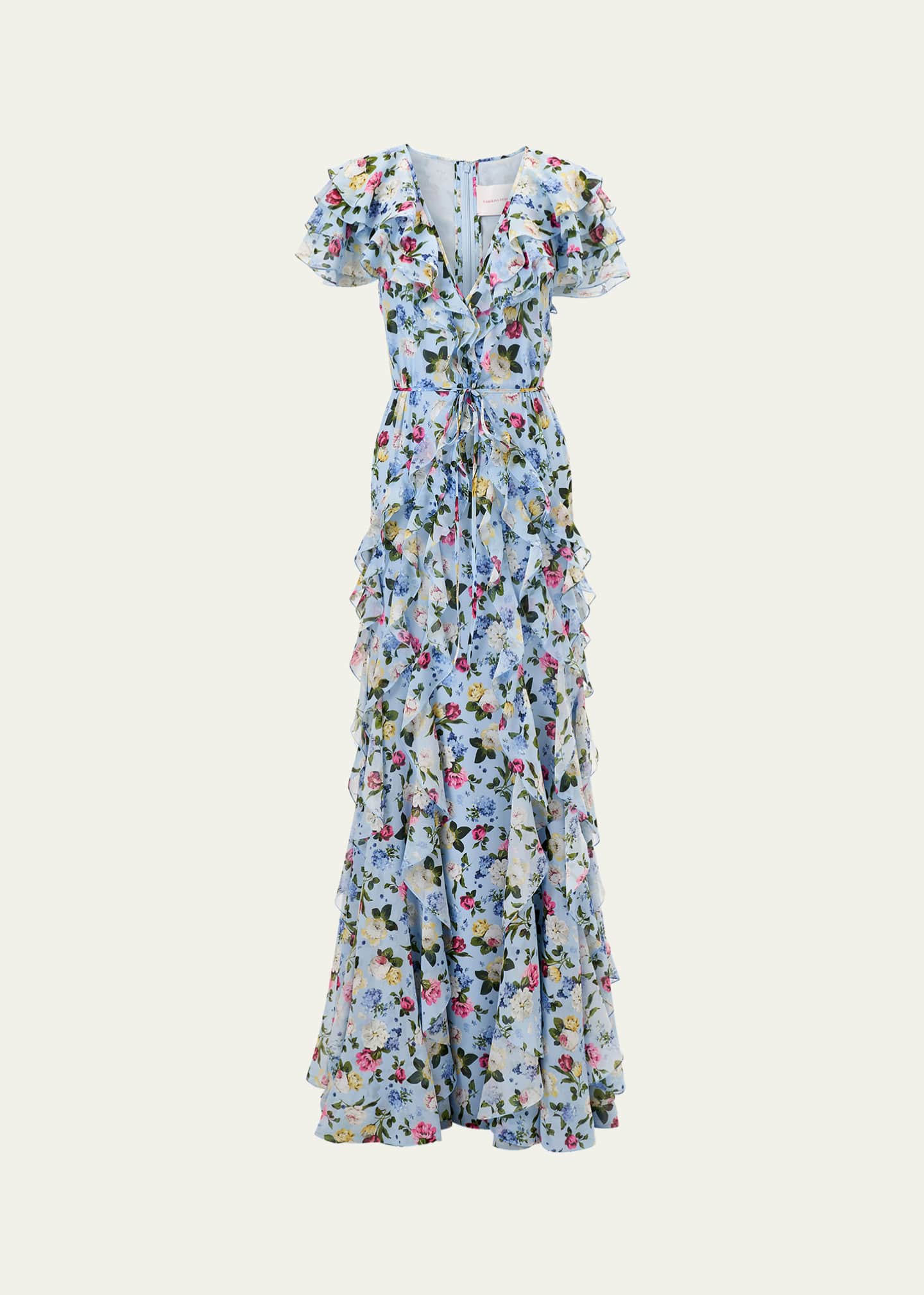 carolina herrera cutout chiffon midi dress Carolina Herrera Cutout Bow-Embellished Crepe Midi Dress in White