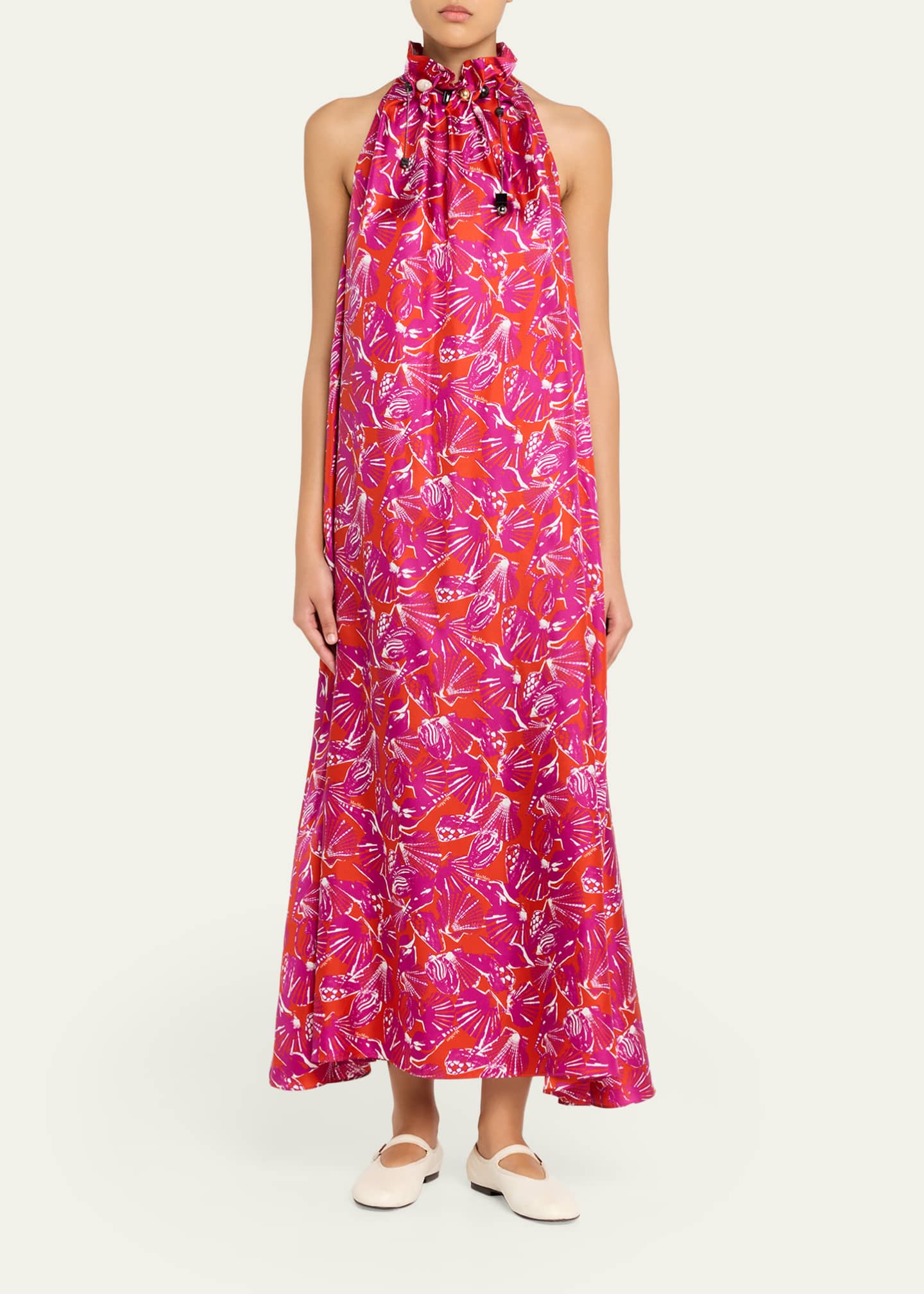 max mara silk maxi dress Alpe embellished silk maxi dress in multicoloured - Max Mara