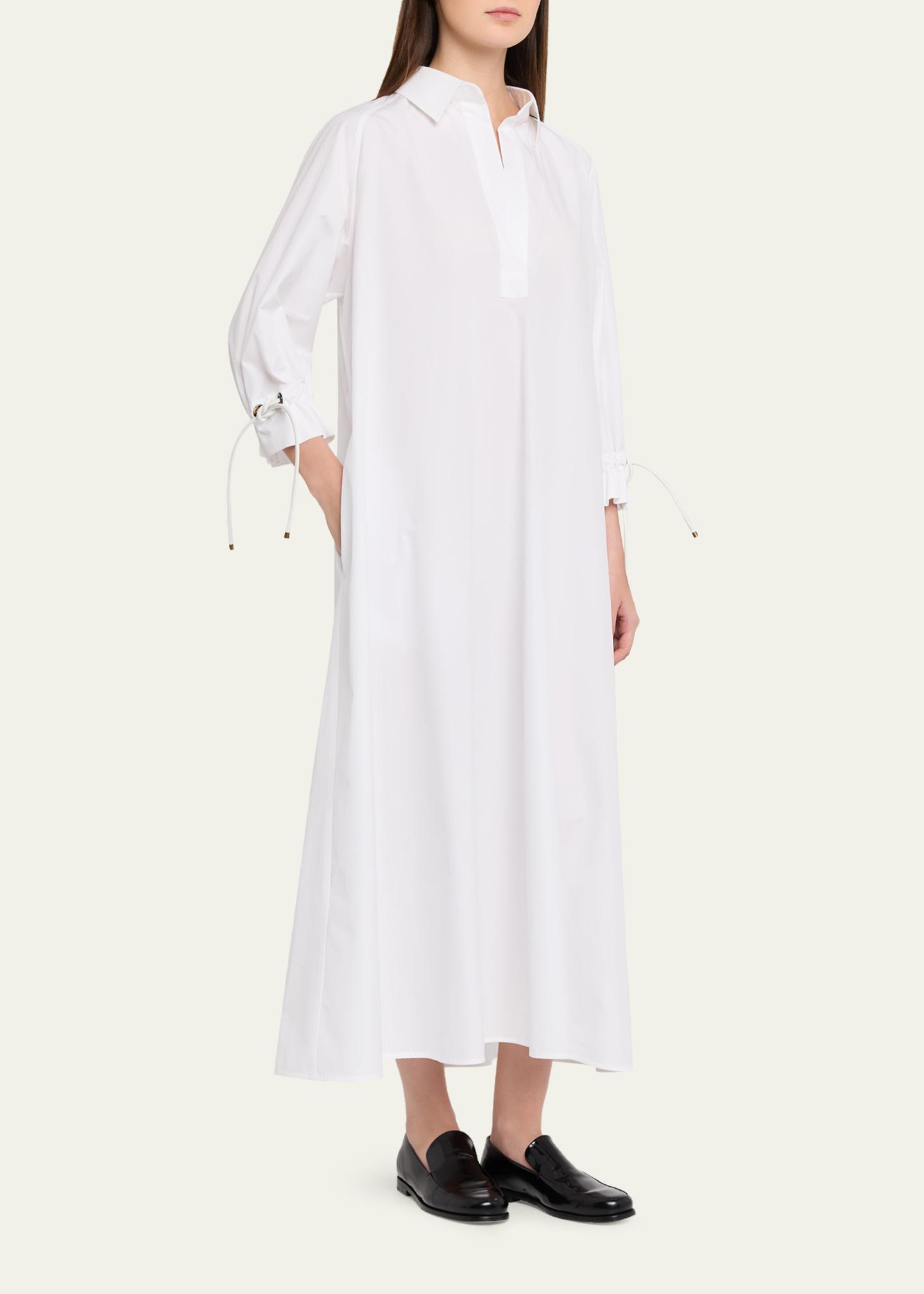 Max Mara Belted 3/4-Sleeve Midi Shirtdress - Bergdorf Goodman