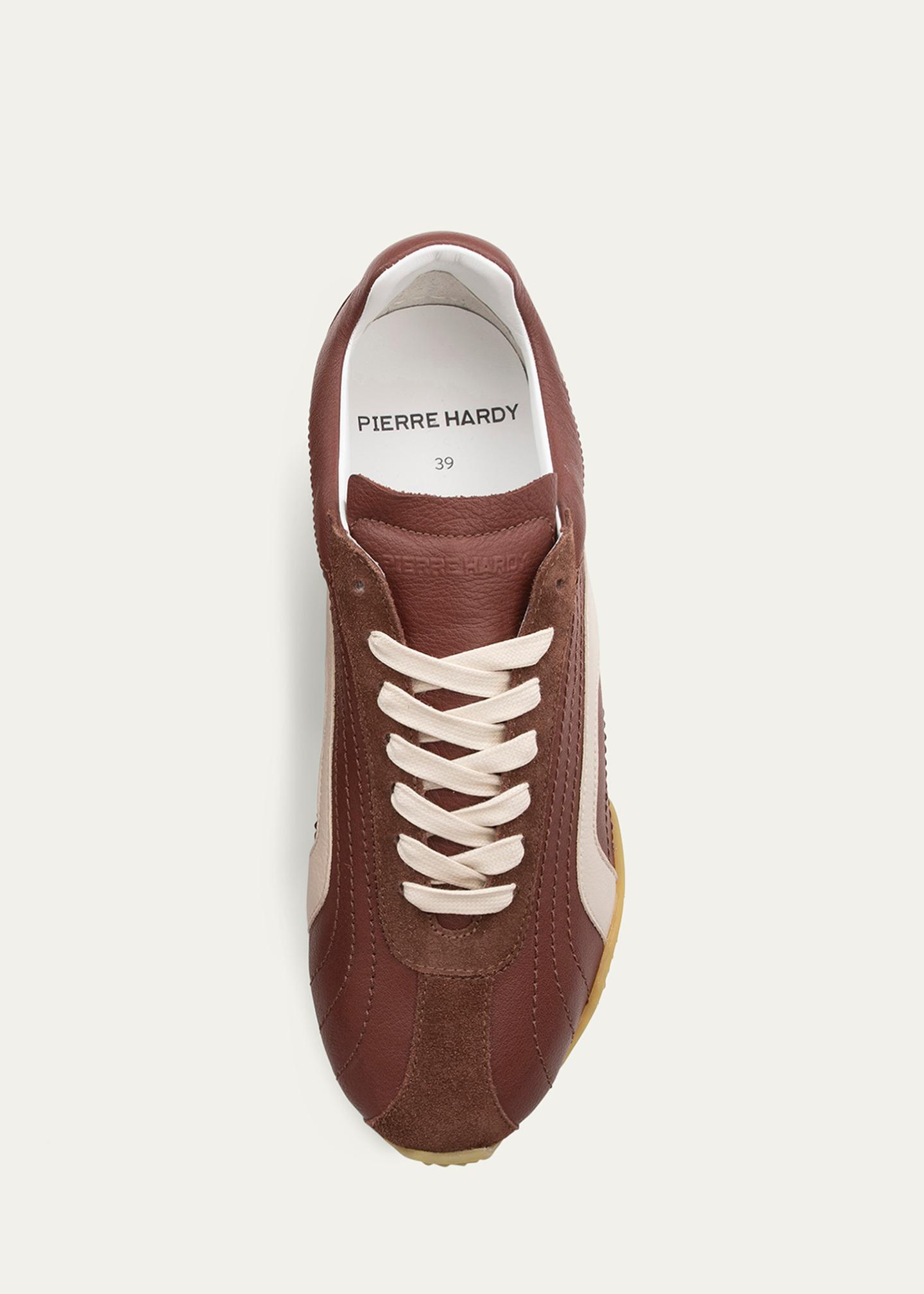 Pierre Hardy Jump Mixed Leather Sneakers - Bergdorf Goodman