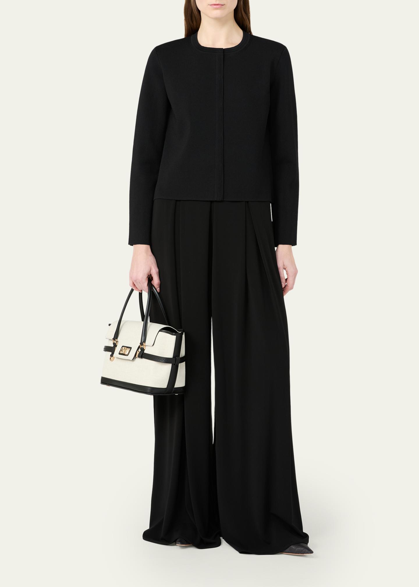 Max Mara Crewneck Cotton Knit Cardigan - Bergdorf Goodman