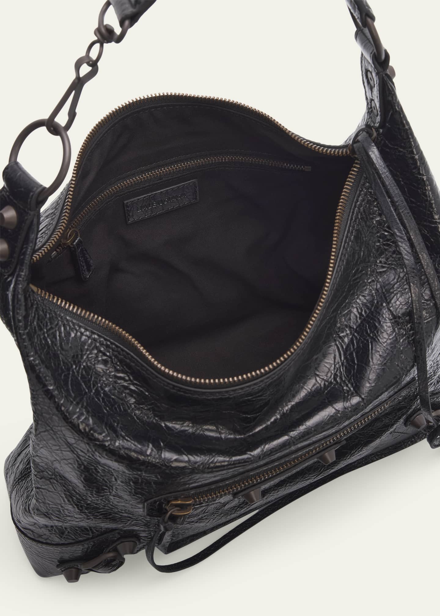 Balenciaga Le City Small Leather Hobo Bag - Bergdorf Goodman
