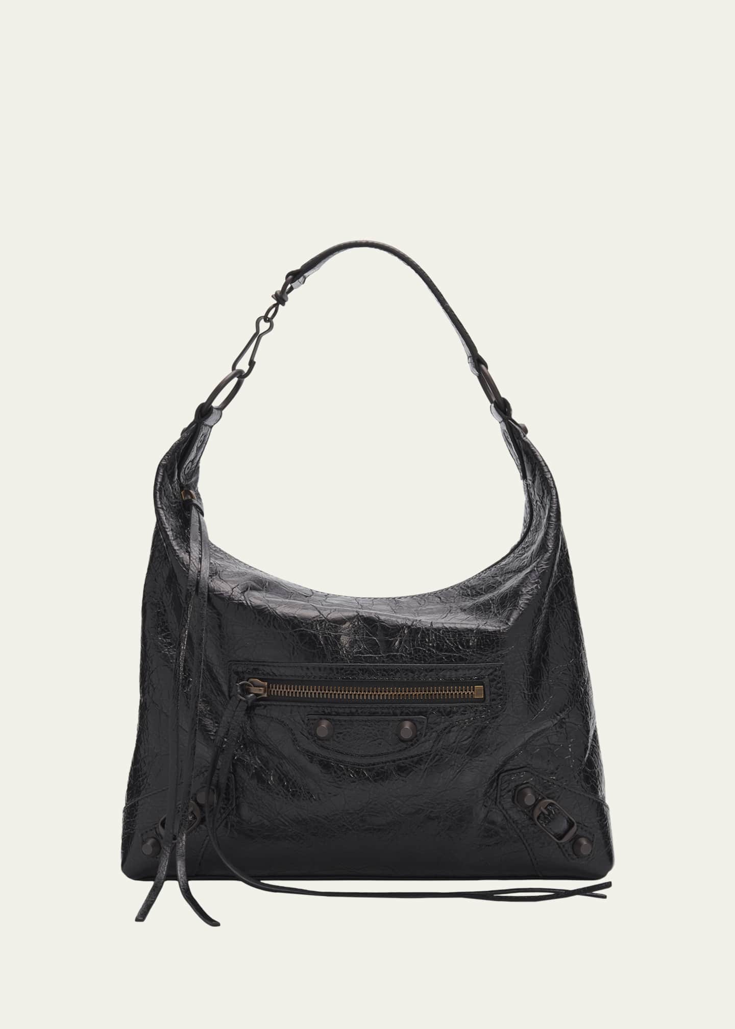 Balenciaga Le City Small Leather Hobo Bag - Bergdorf Goodman