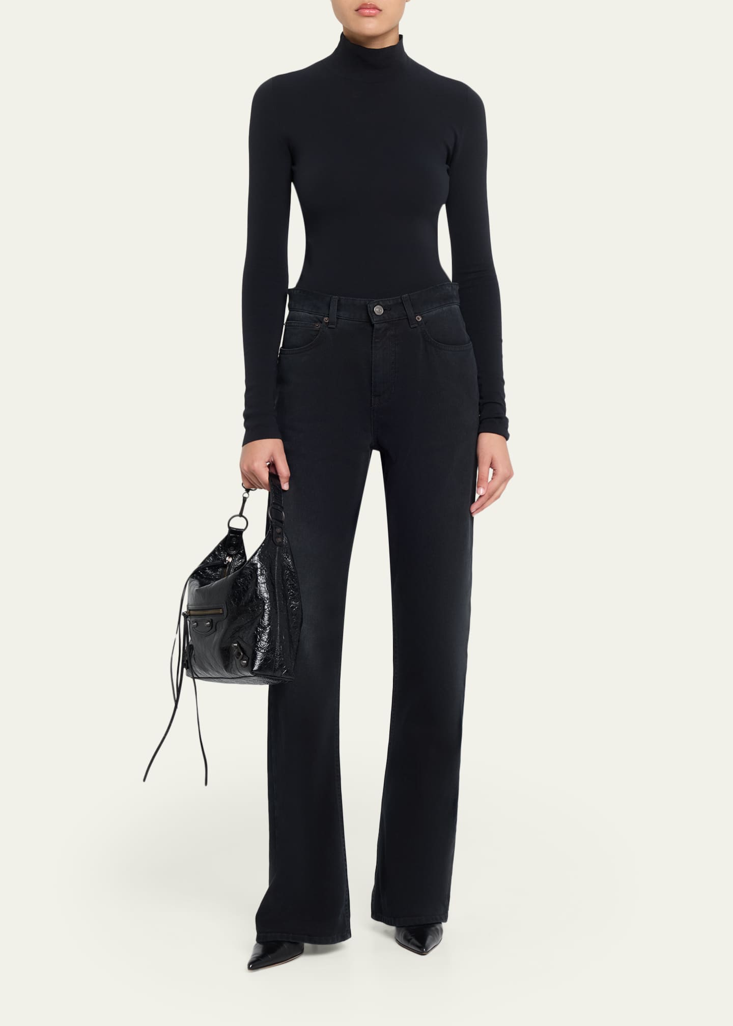 Balenciaga Le City Small Leather Hobo Bag - Bergdorf Goodman