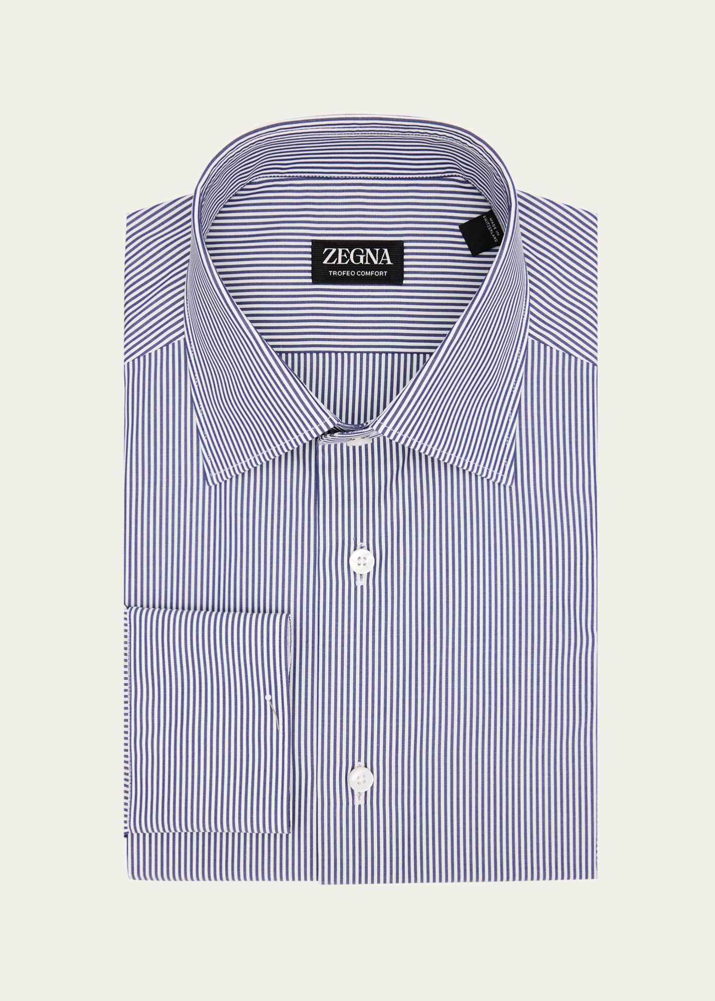 zegna dress shirt ZEGNA Trofeo Regular-Fit Dress Men Shirt