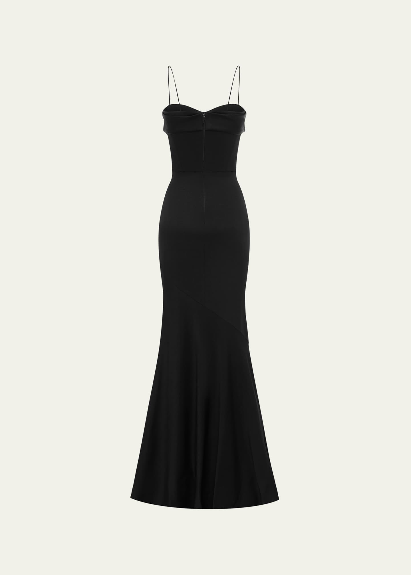 alex perry long black dress Alex Perry Off-shoulder Draped Midi Dress