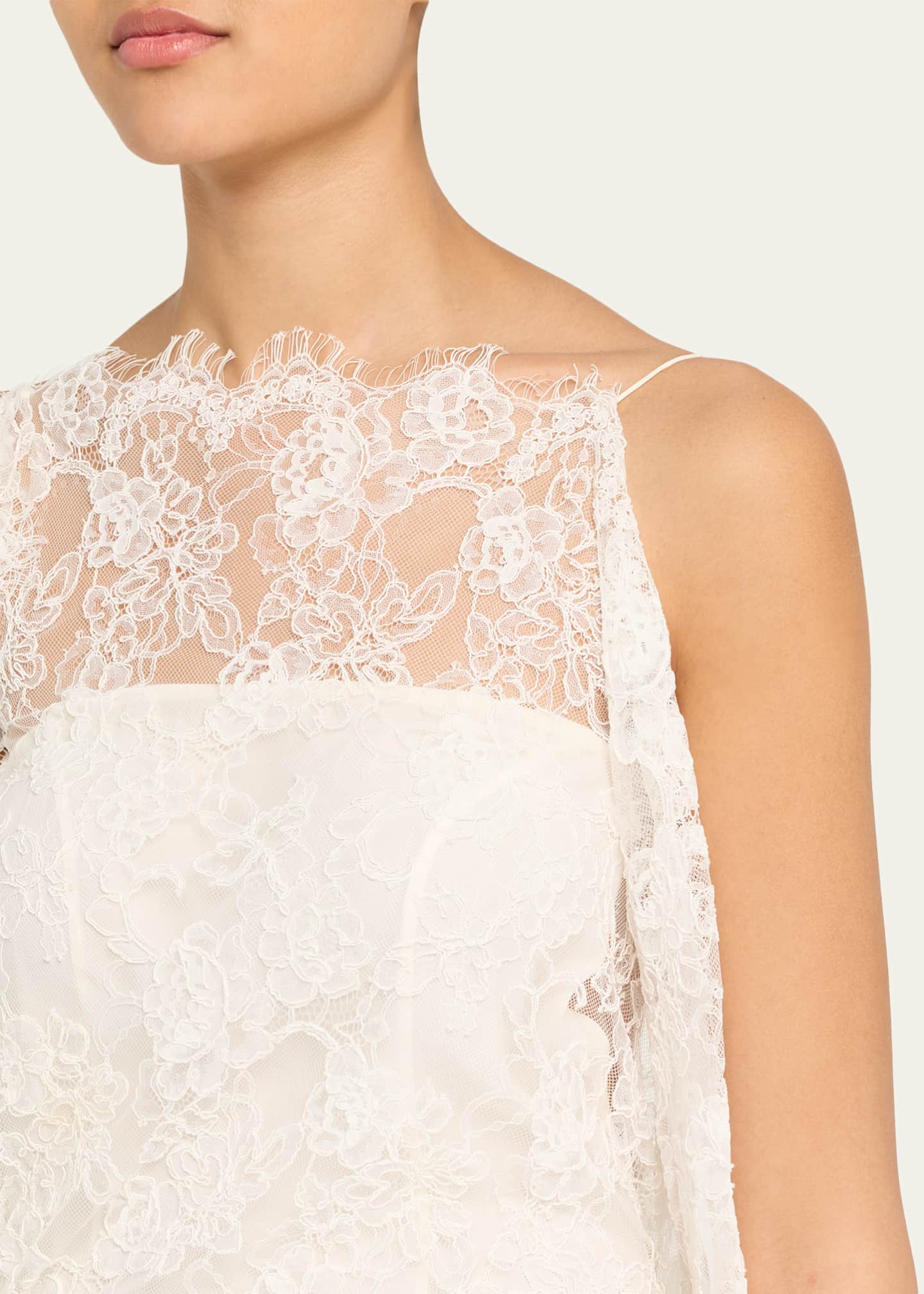 christopher esber verve lace floating silk dress Christopher Esber