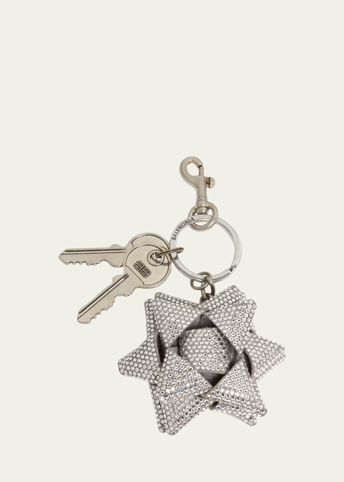 Balenciaga Crystal Gifting Bow Key Ring Bag Charm - Bergdorf Goodman