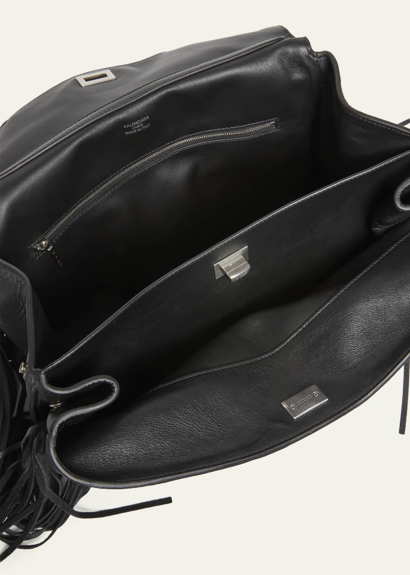 Balenciaga Rodeo Medium Leather Fringed Top-Handle Bag - Bergdorf