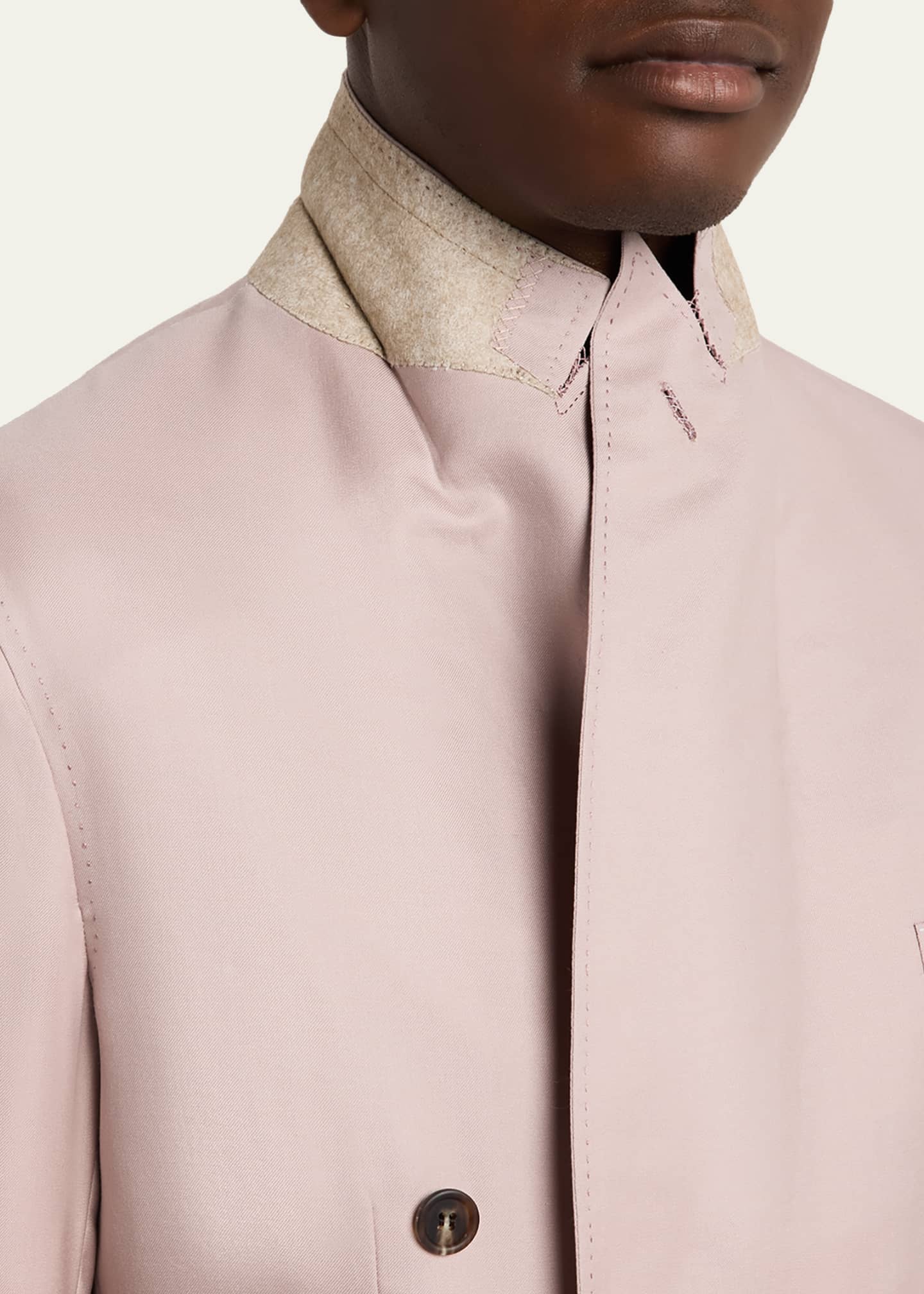 BRIONIブリオーニピンクピュアカシミアピークドジャケットBELSIANA50 Brioni Men's Soffio Cashmere Double-Breasted Jacket - Bergdorf Goodman