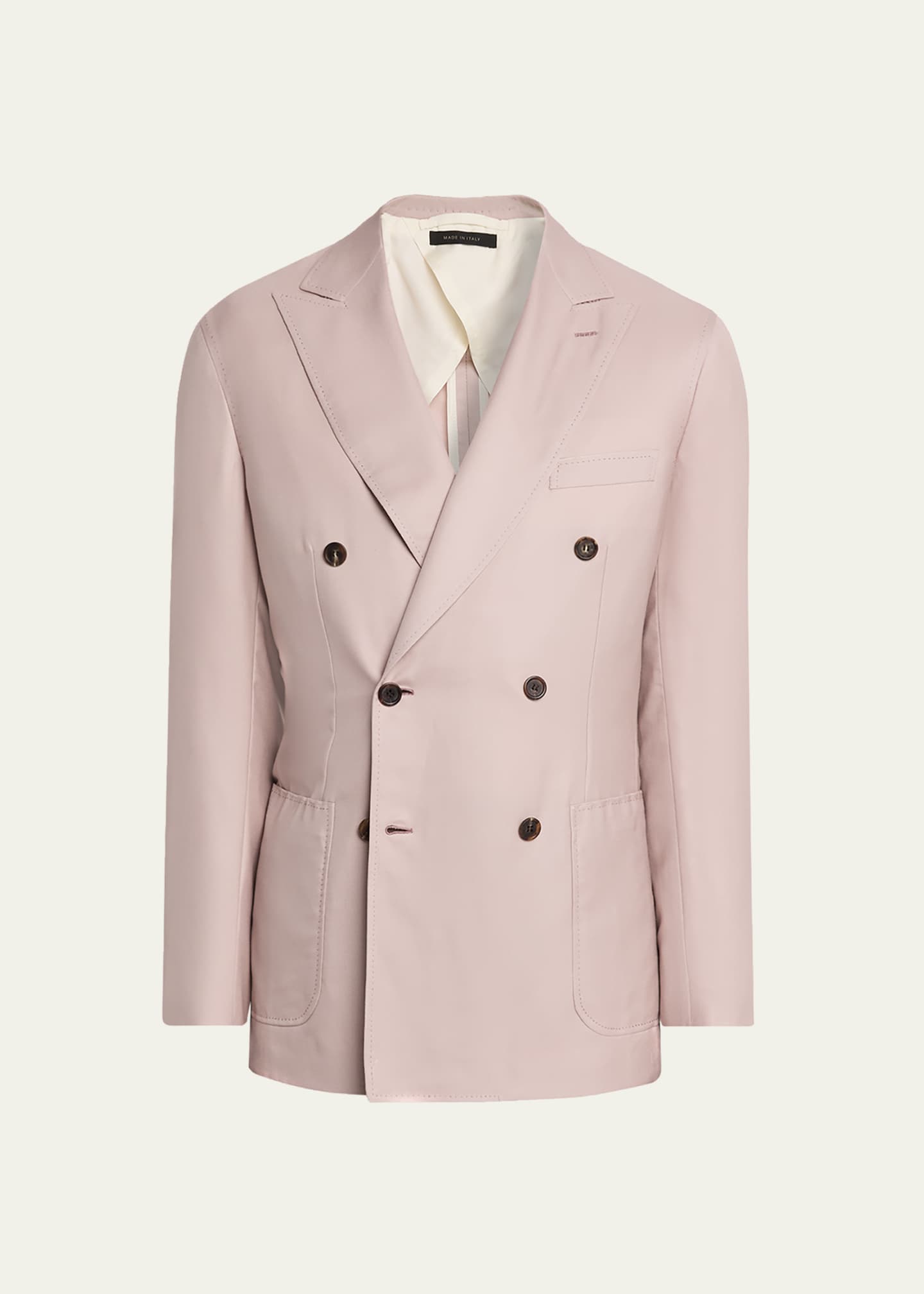 Brioni Men's Soffio Cashmere Double-Breasted Jacket - Bergdorf Goodman