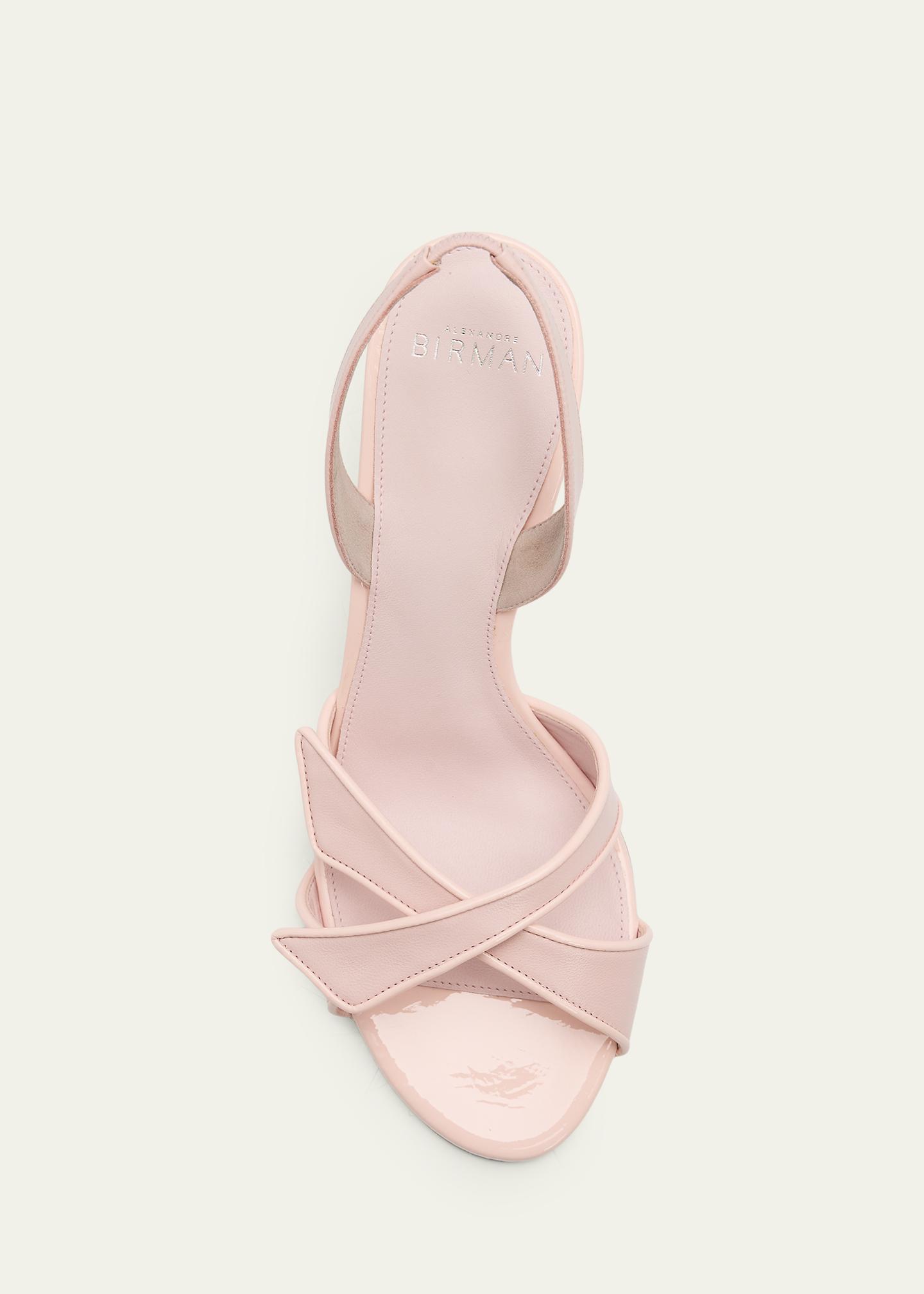 Alexandre Birman 60mm Tita Cross Leather Sandals - Bergdorf Goodman