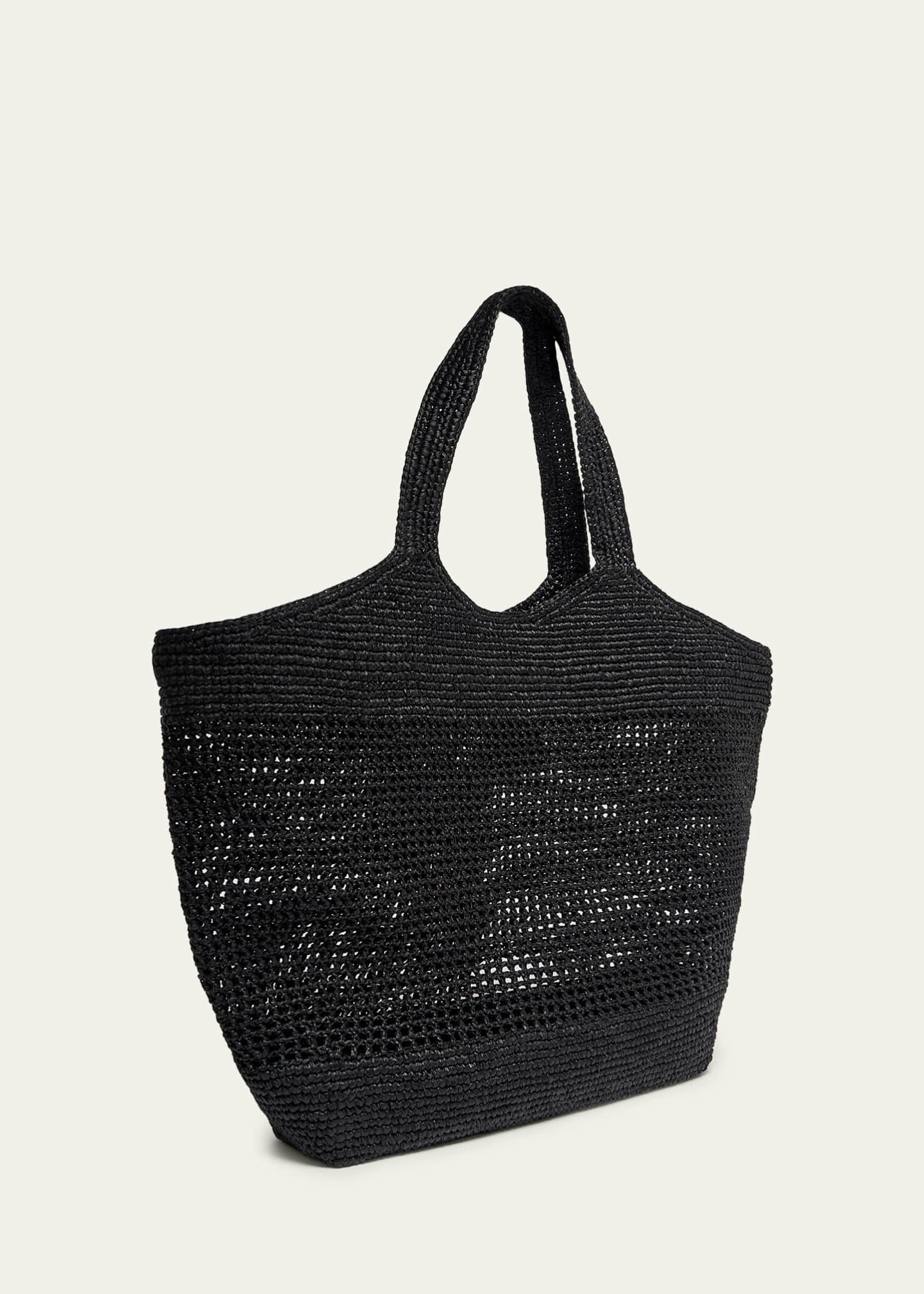 Saint Laurent Icare Medium Crochet Raffia Tote Bag - Bergdorf Goodman