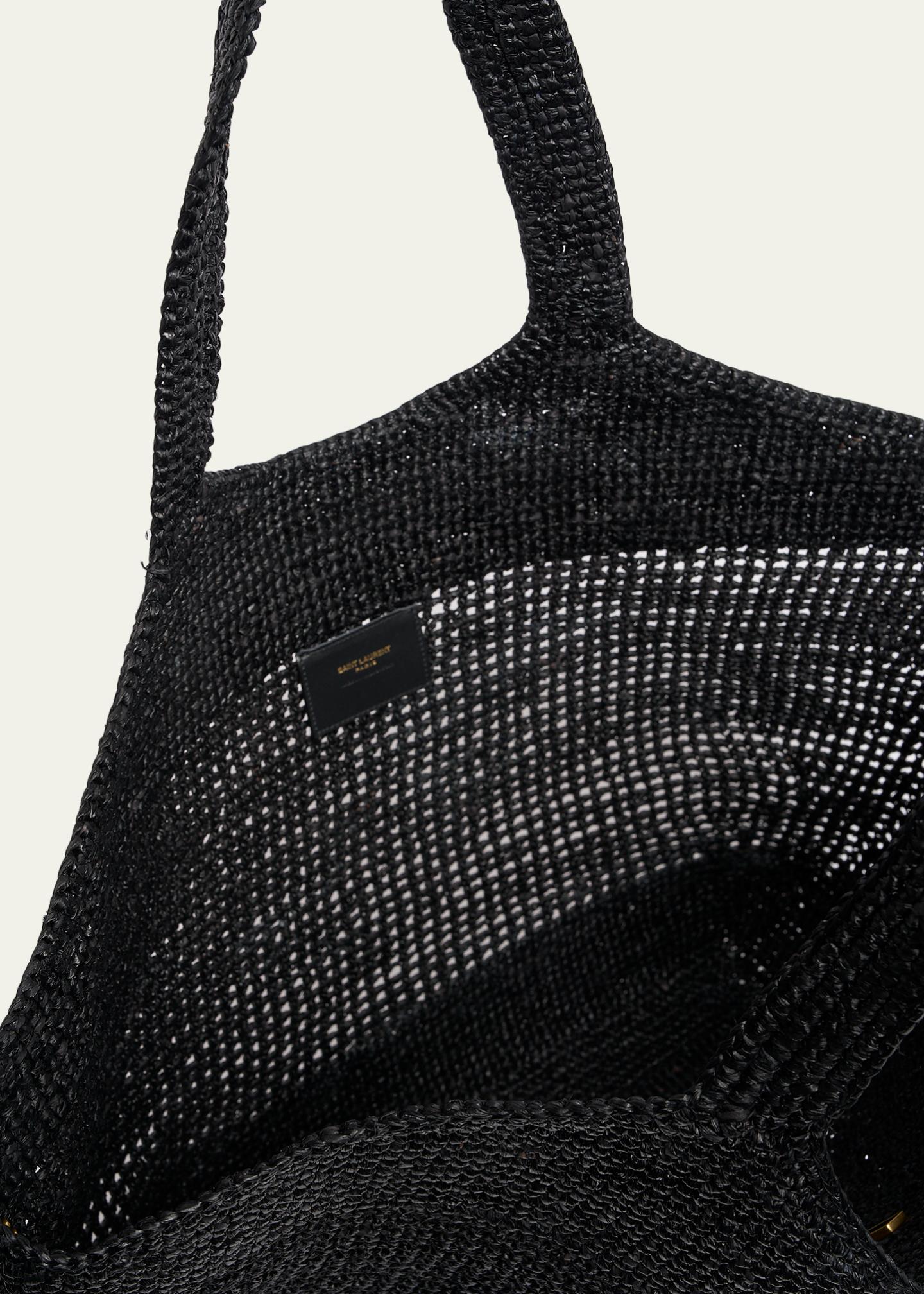 Saint Laurent Icare Medium Crochet Raffia Tote Bag - Bergdorf Goodman