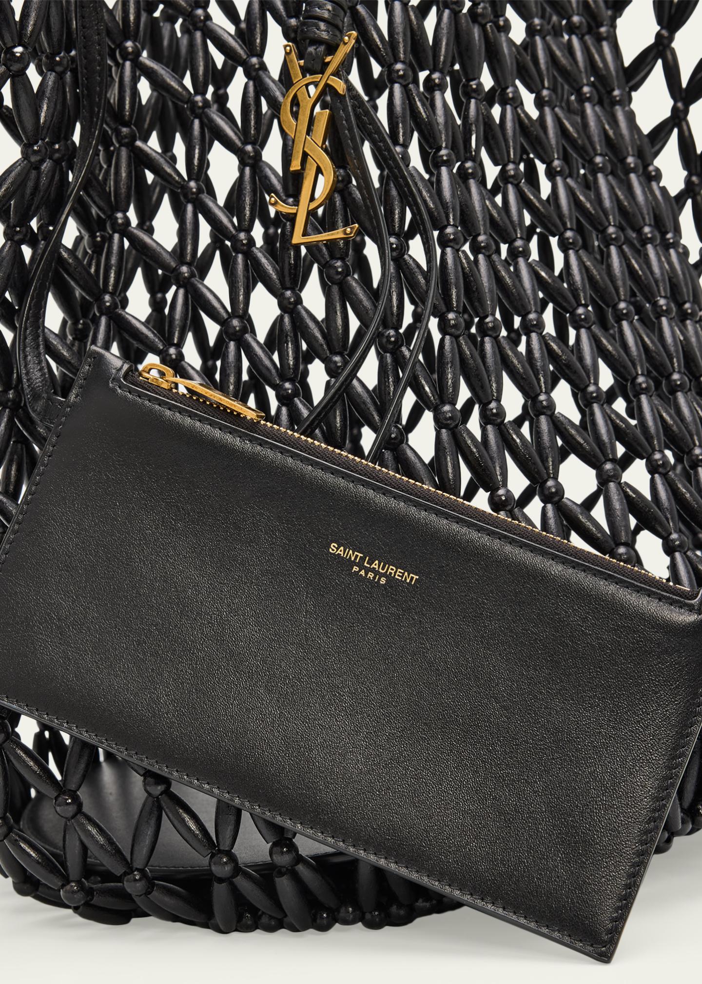 Saint Laurent Panier Medium Beaded Tote Bag - Bergdorf Goodman