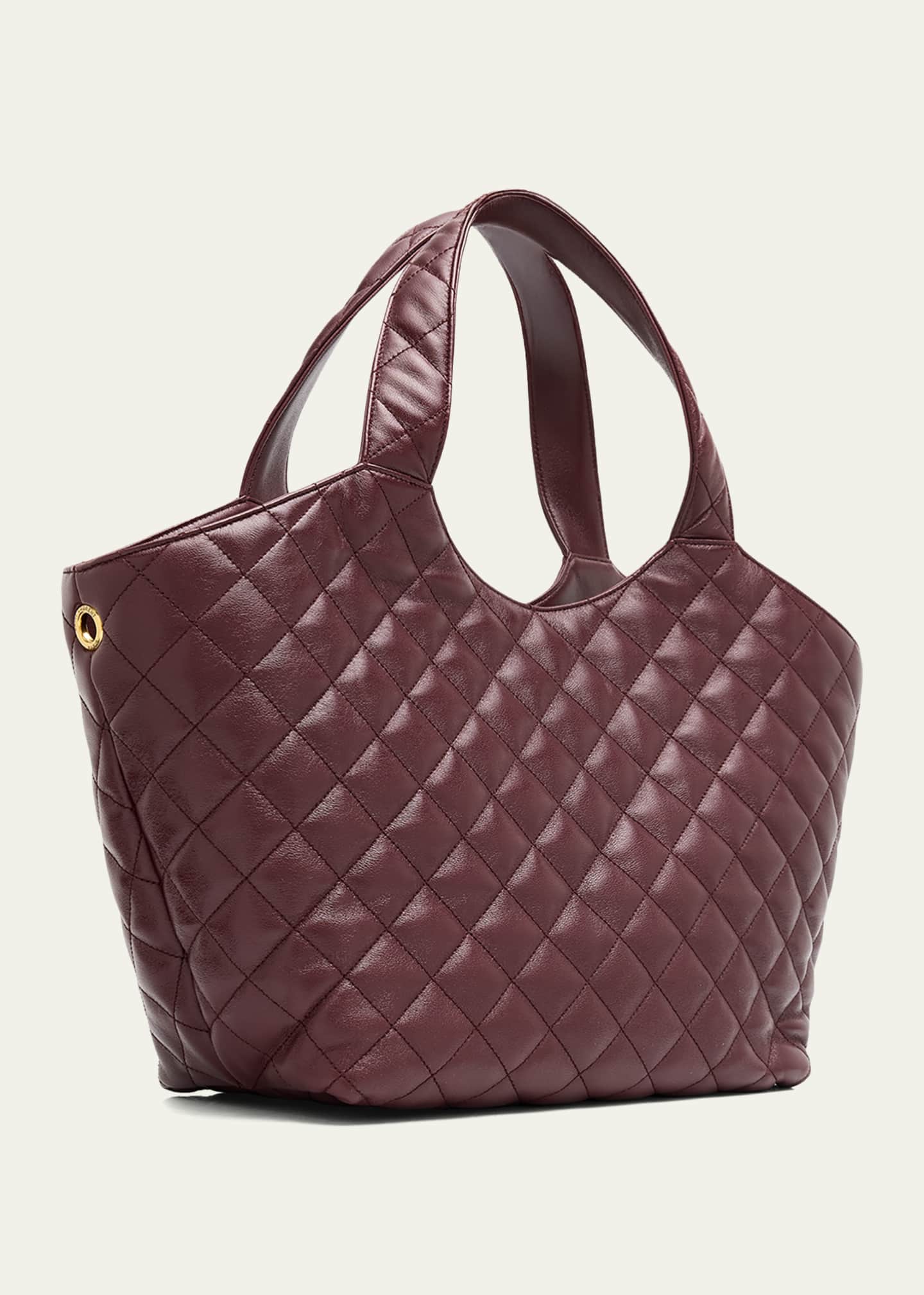 Saint Laurent Icare Medium YSL Quilted Leather Tote Bag - Bergdorf