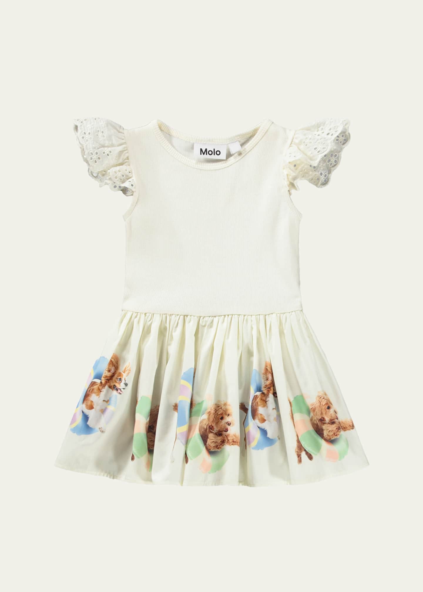 ted baker london fit and flare dress Crystal Doll Juniors' Ruffle-Sleeve Fit & Flare Dress – DGFOutlet main image 0