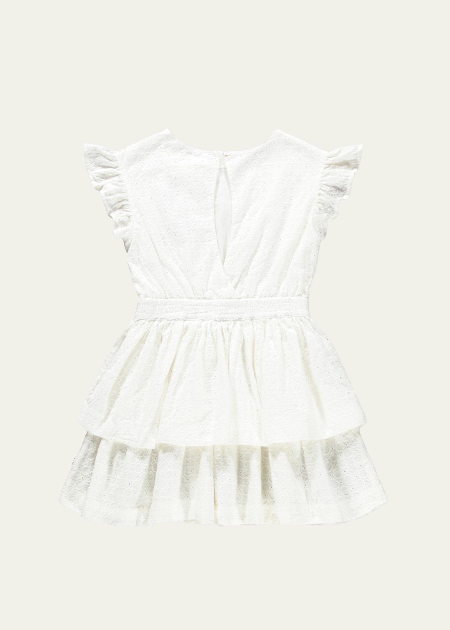 Molo Girl's Carma Tiered Broderie Anglaise Dress, Size 7-14 - Bergdorf ...