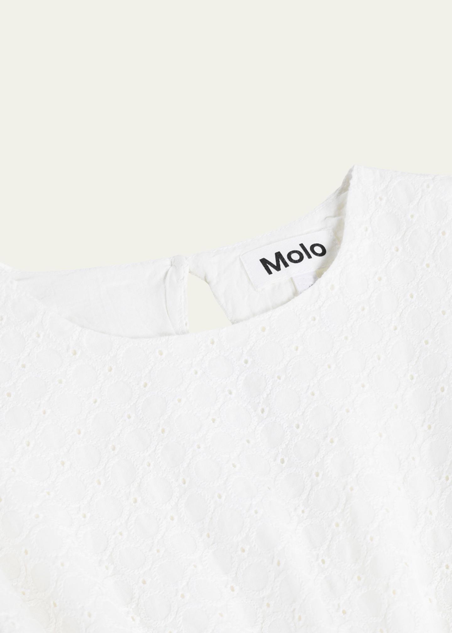 Molo Girl's Carma Tiered Broderie Anglaise Dress, Size 7-14 - Bergdorf ...