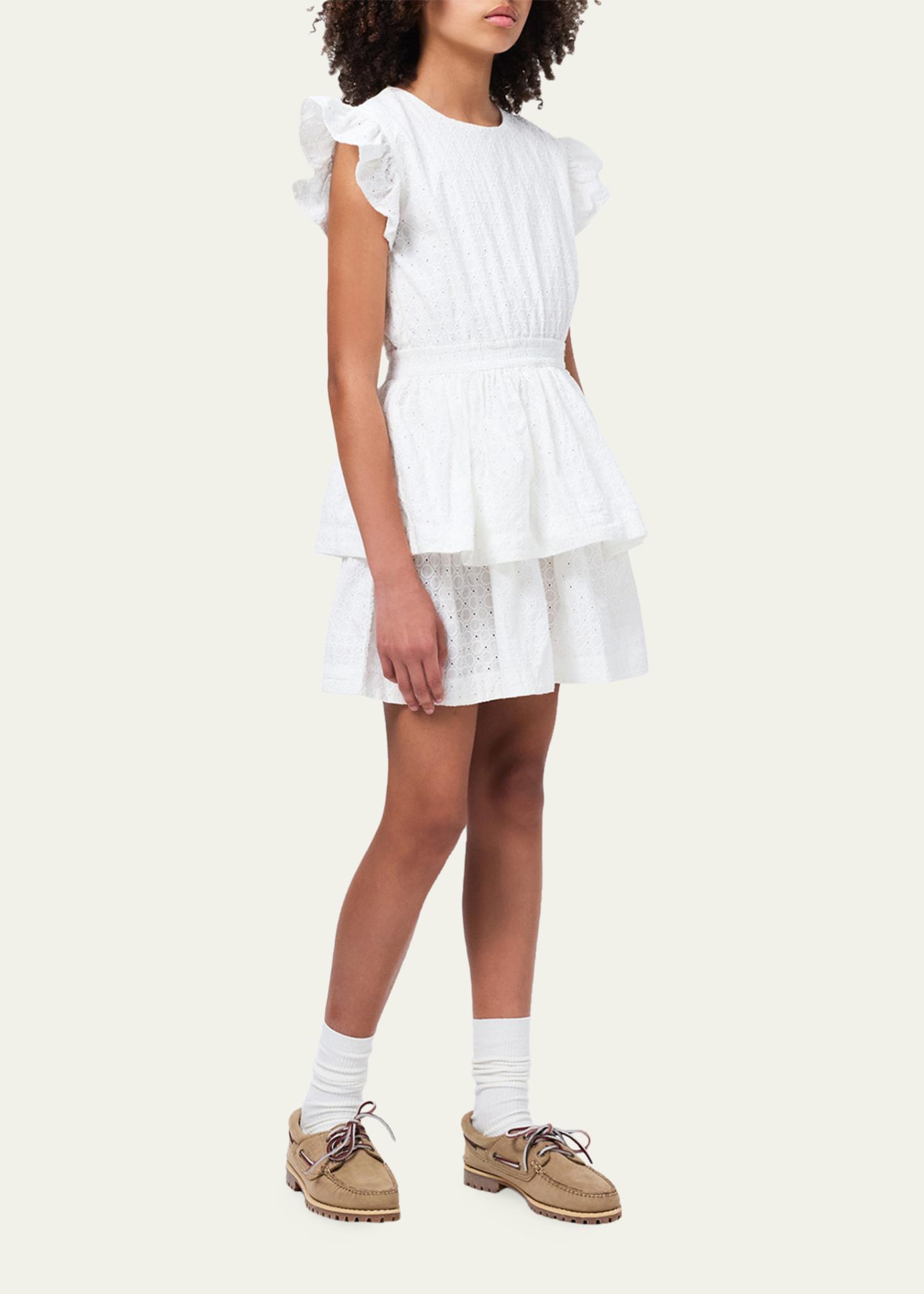 Molo Girl's Carma Tiered Broderie Anglaise Dress, Size 7-14 - Bergdorf ...