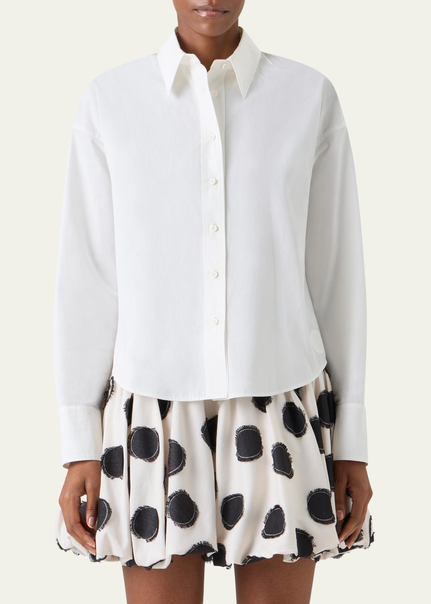 Akris punto Cotton Poplin Button-Down Shirt - Bergdorf Goodman