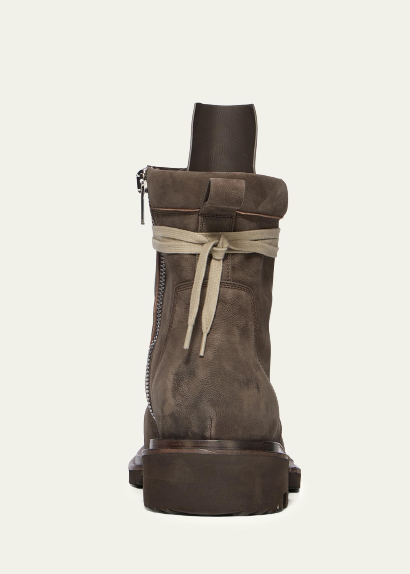 Rick Owens Brown Calfskin Ankle Men\'s Boots Rick Owens Ankle Boots Leather in Brown for Men | Lyst main image 4