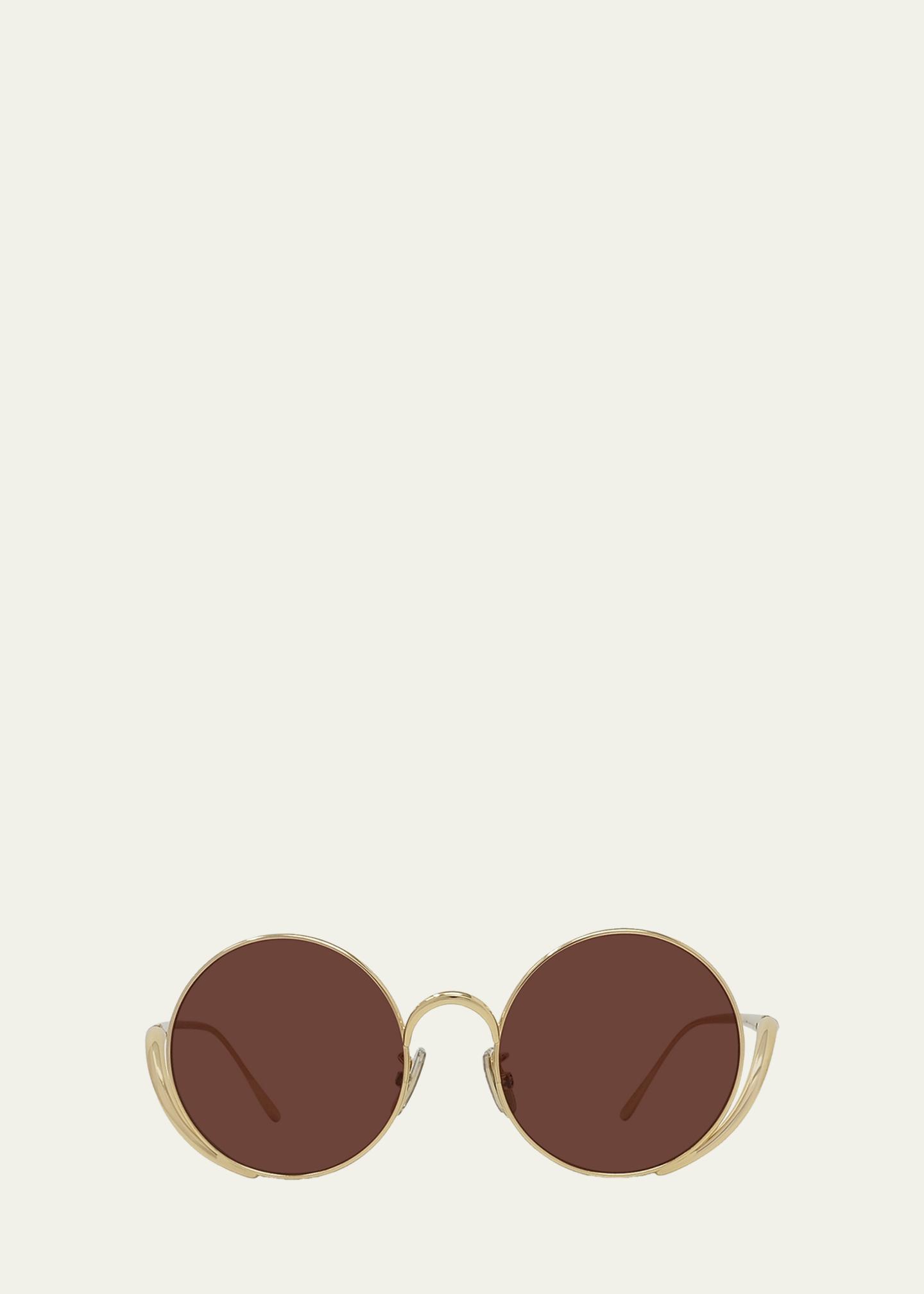 LOEWE Island 50mm Metal Rimless Round Sunglasses - Bergdorf Goodman