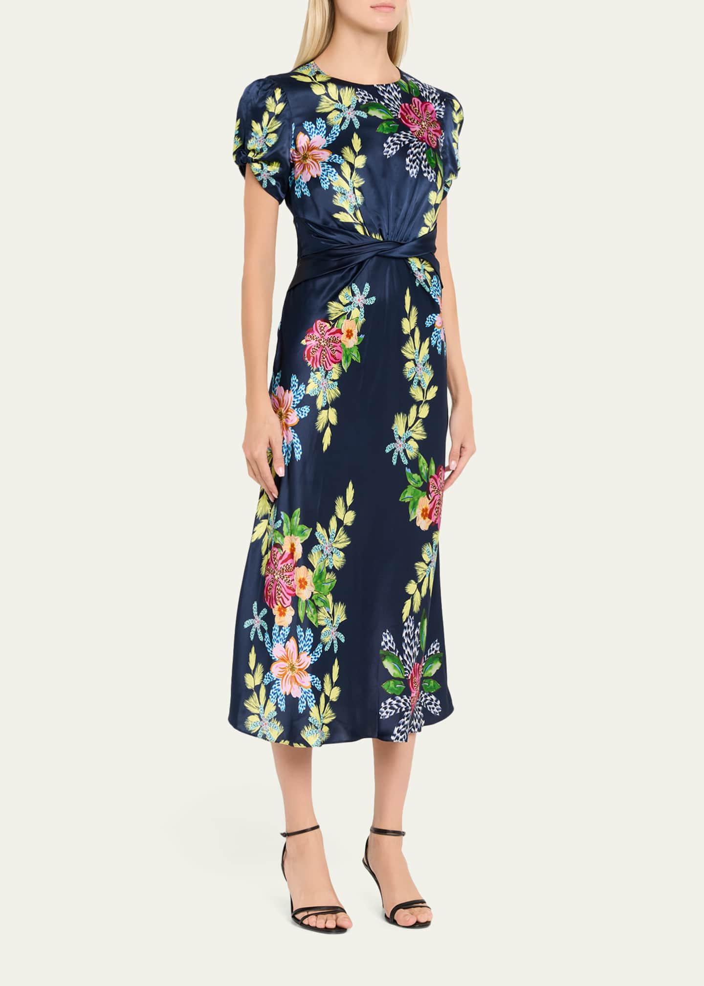 Saloni Gwen-C Dress - Hosta Trellis - 0