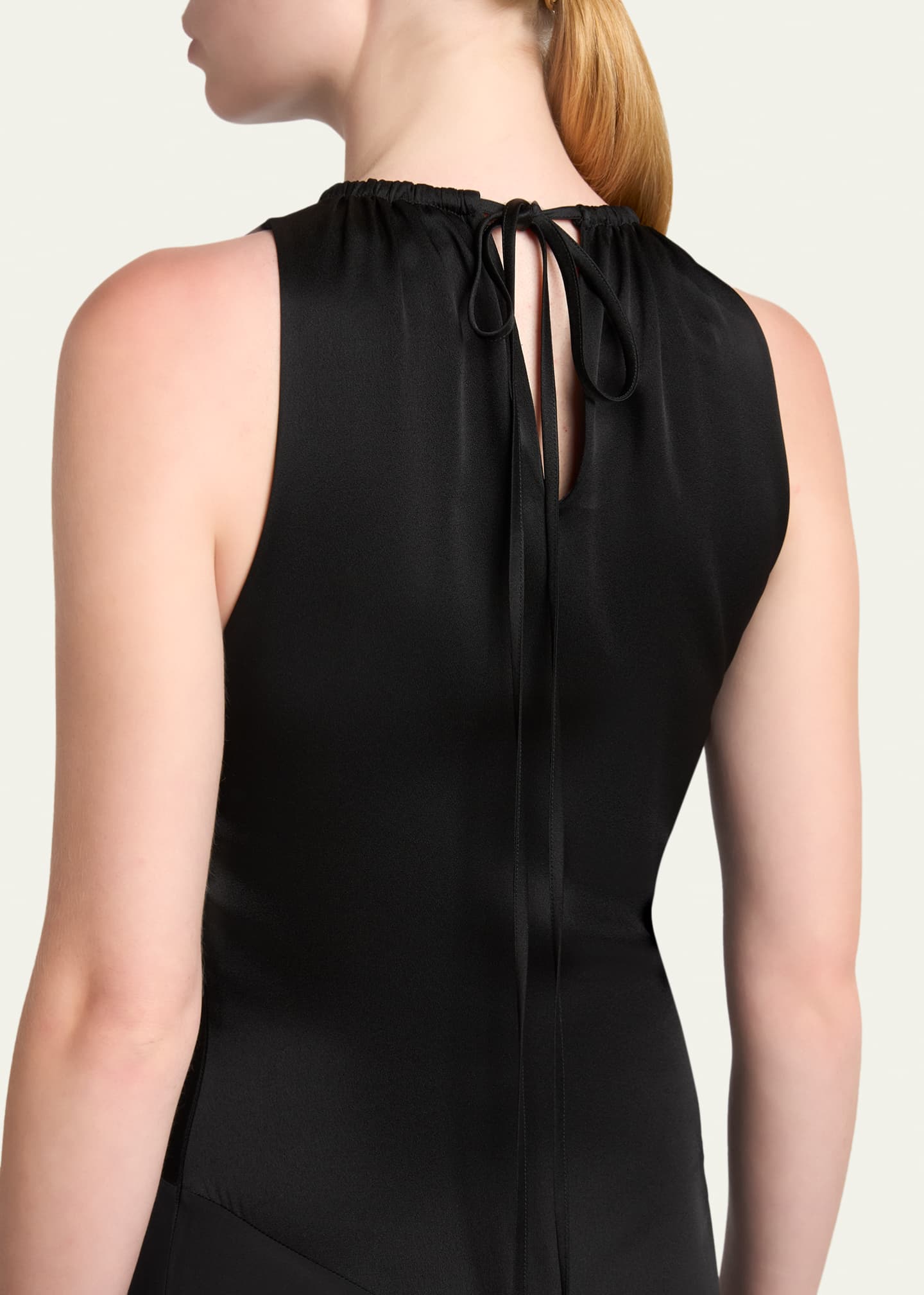 McQueen Sleeveless Flowy Handkerchief Midi Dress - Bergdorf Goodman