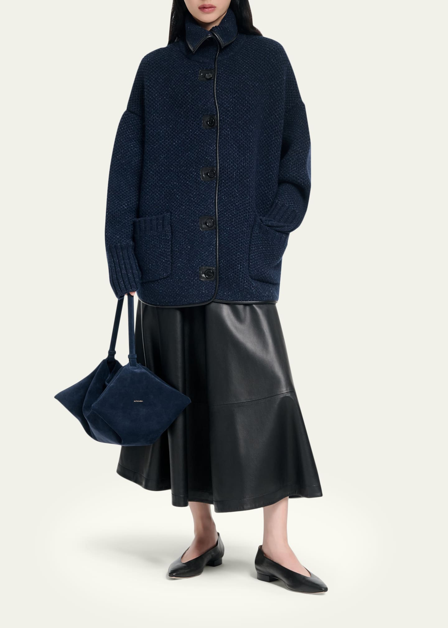 Altuzarra Llewellyn Funnel-Neck Wool Jacket - Bergdorf Goodman